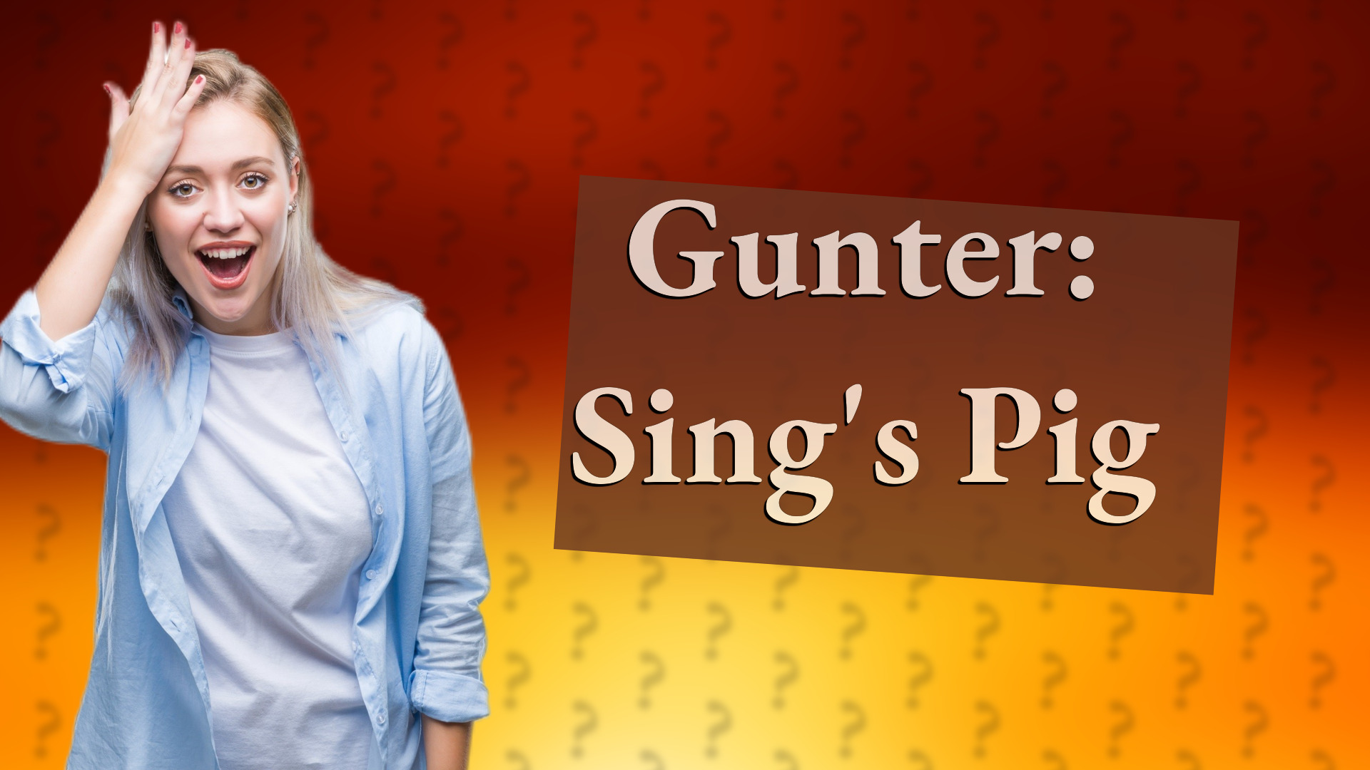 Gunter: Sing's Pig