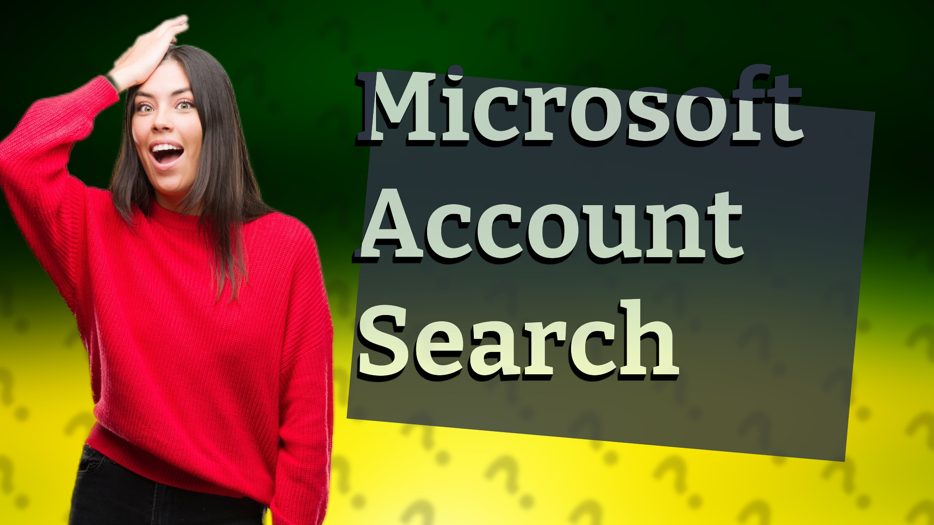 Microsoft Account Search