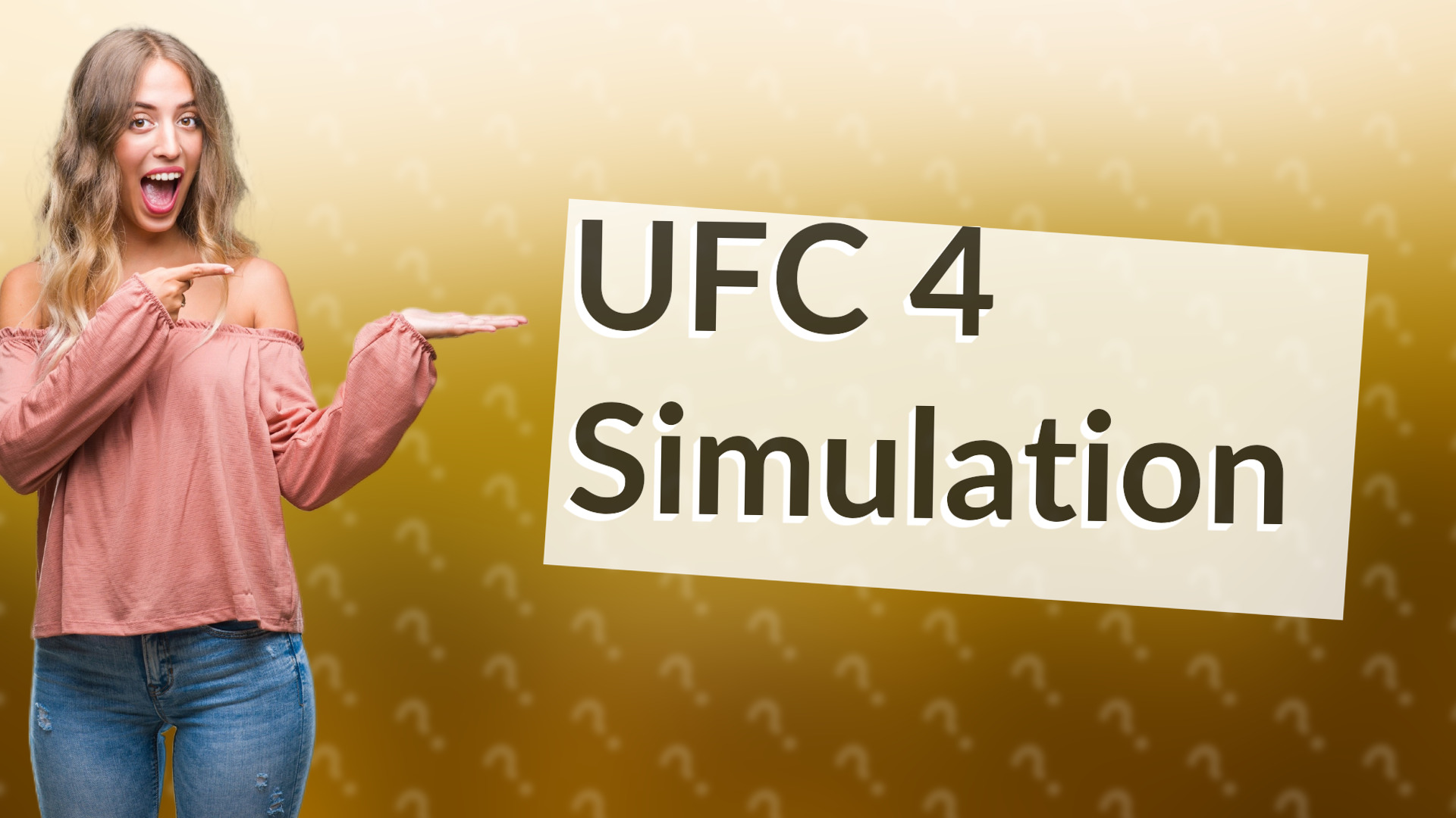 UFC 4 Simulation