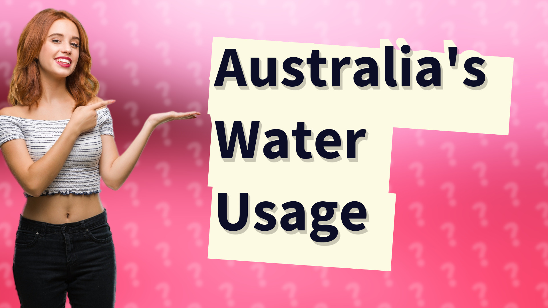 Australia's Water Usage