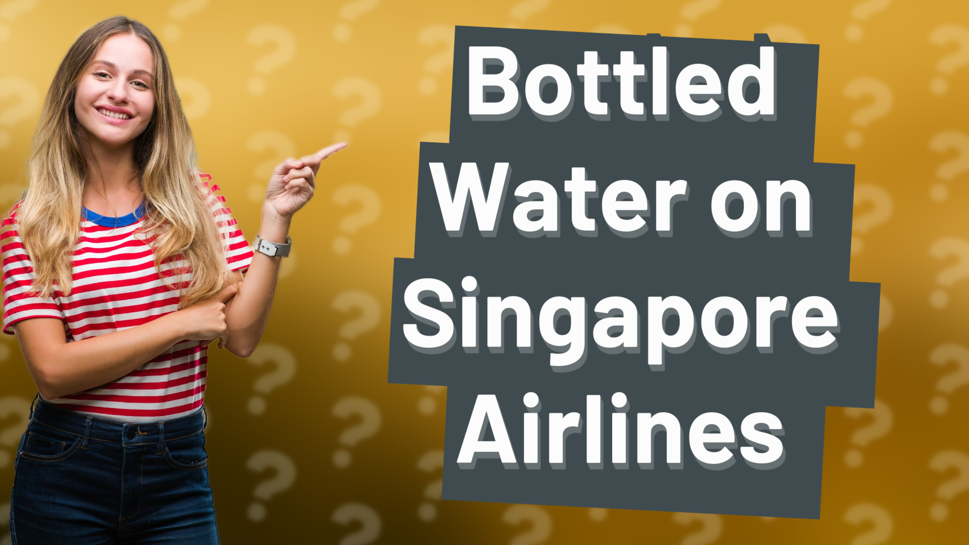 Bottled Water on Singapore Airlines