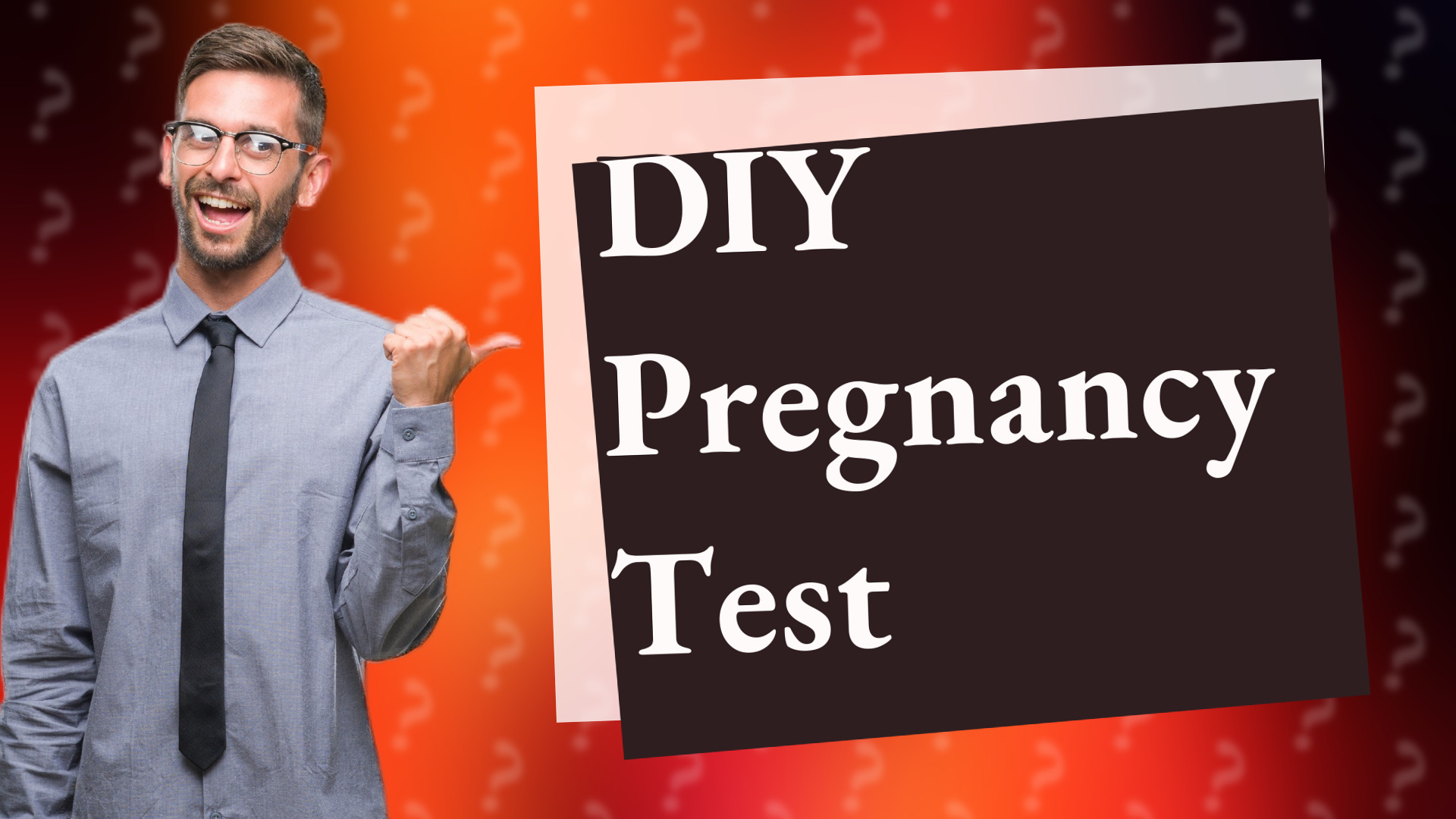 DIY Pregnancy Test