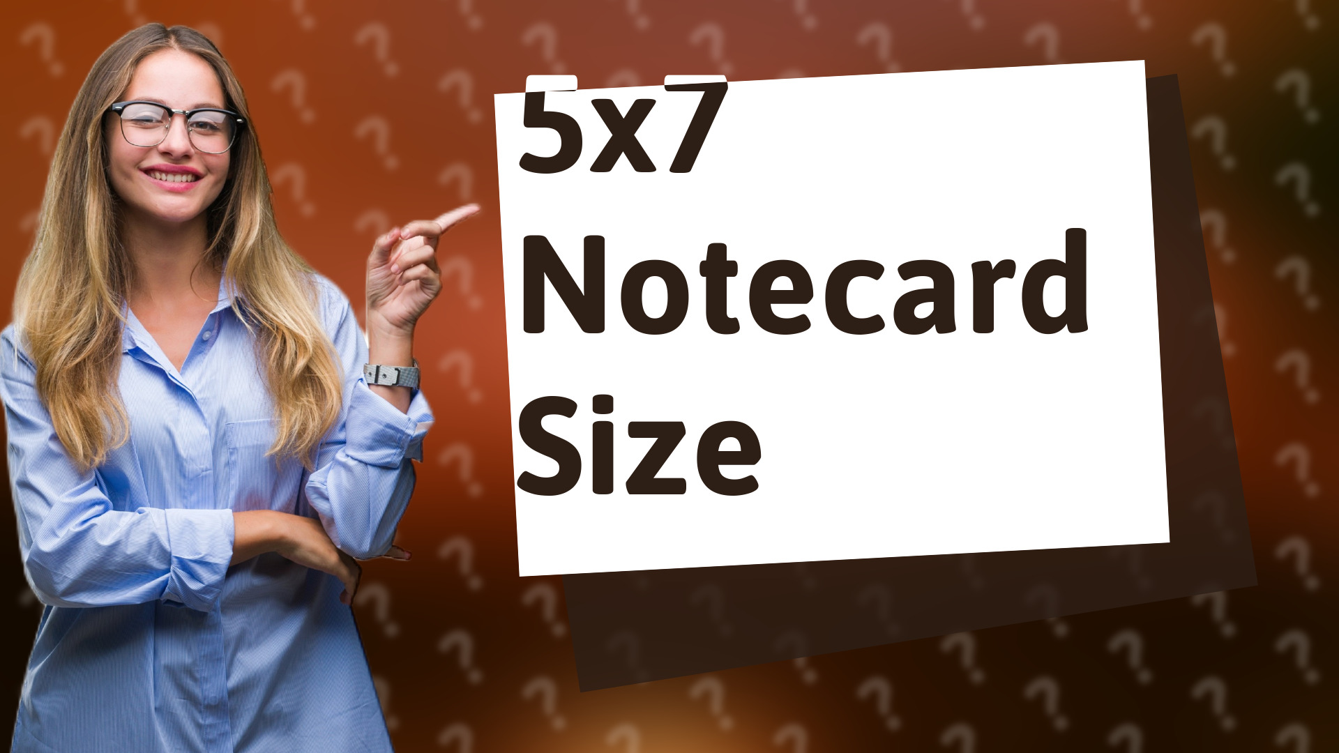 5x7 Notecard Size