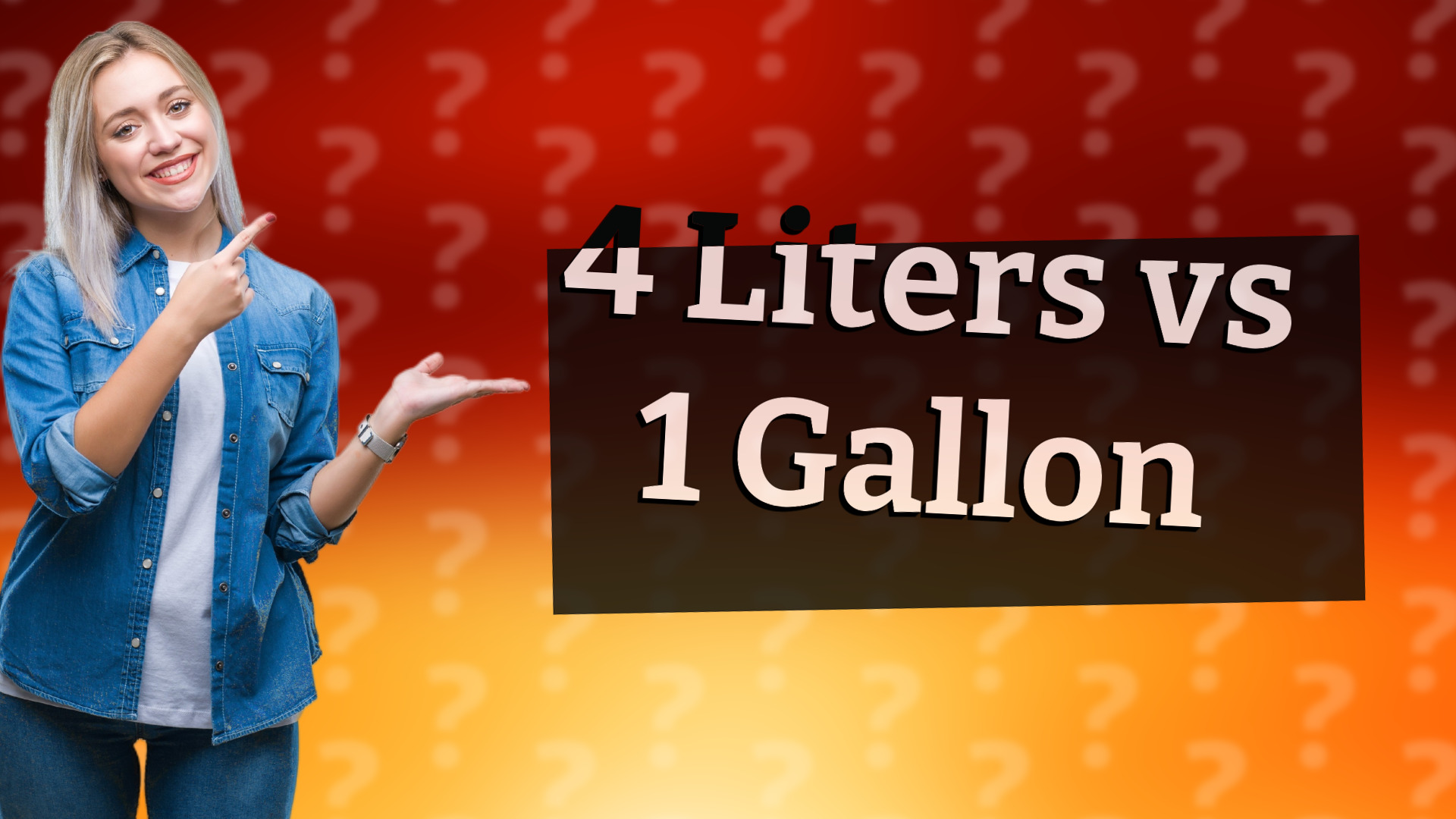 4 Liters vs 1 Gallon