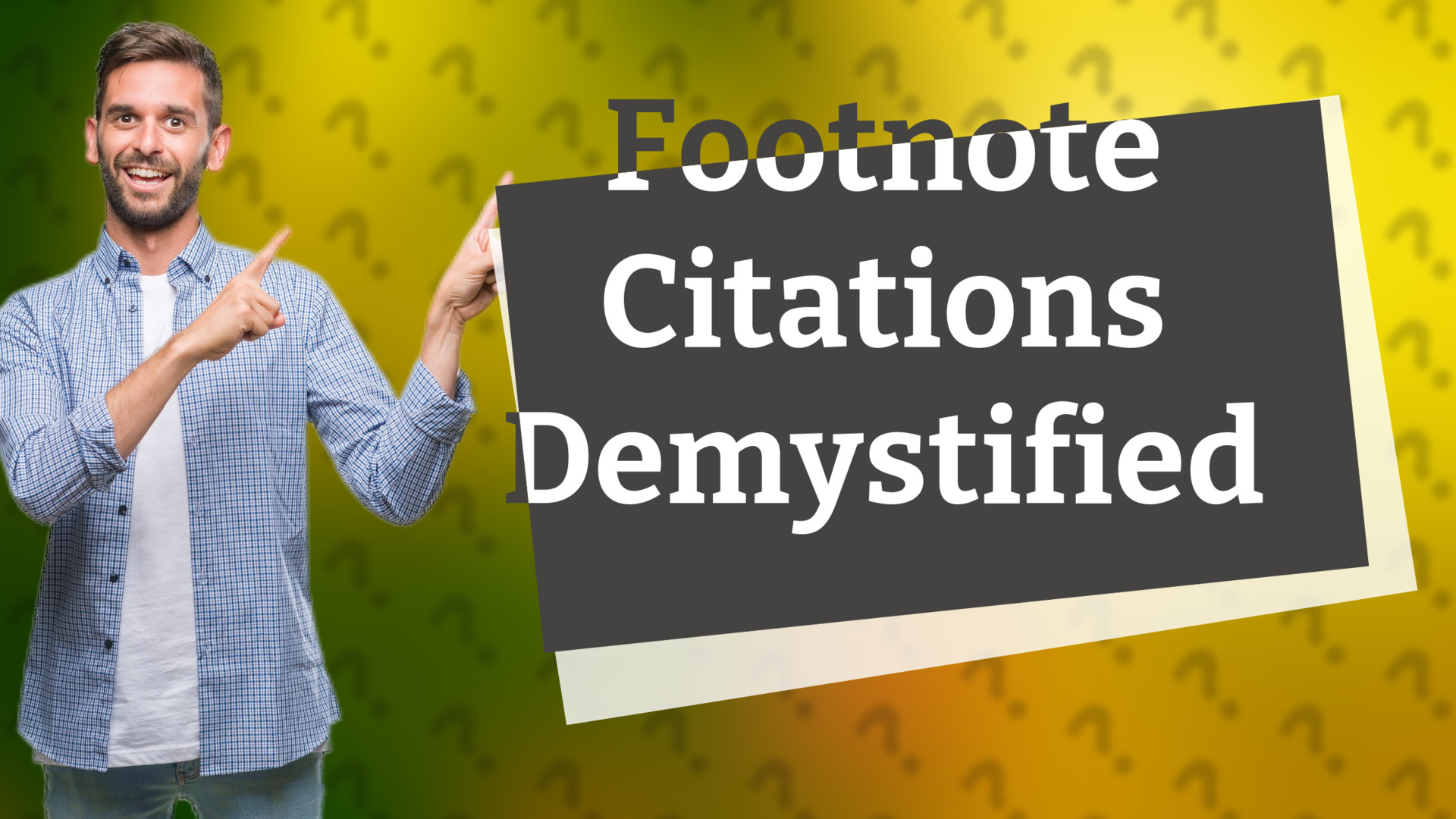 Footnote Citations Demystified