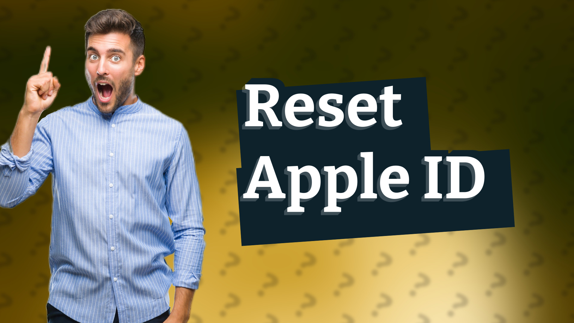 Reset Apple ID