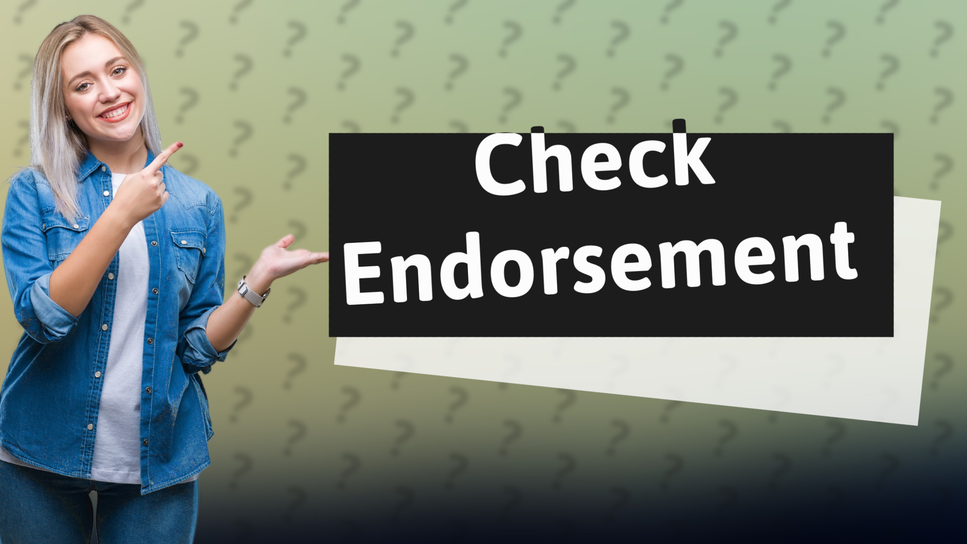 Check Endorsement