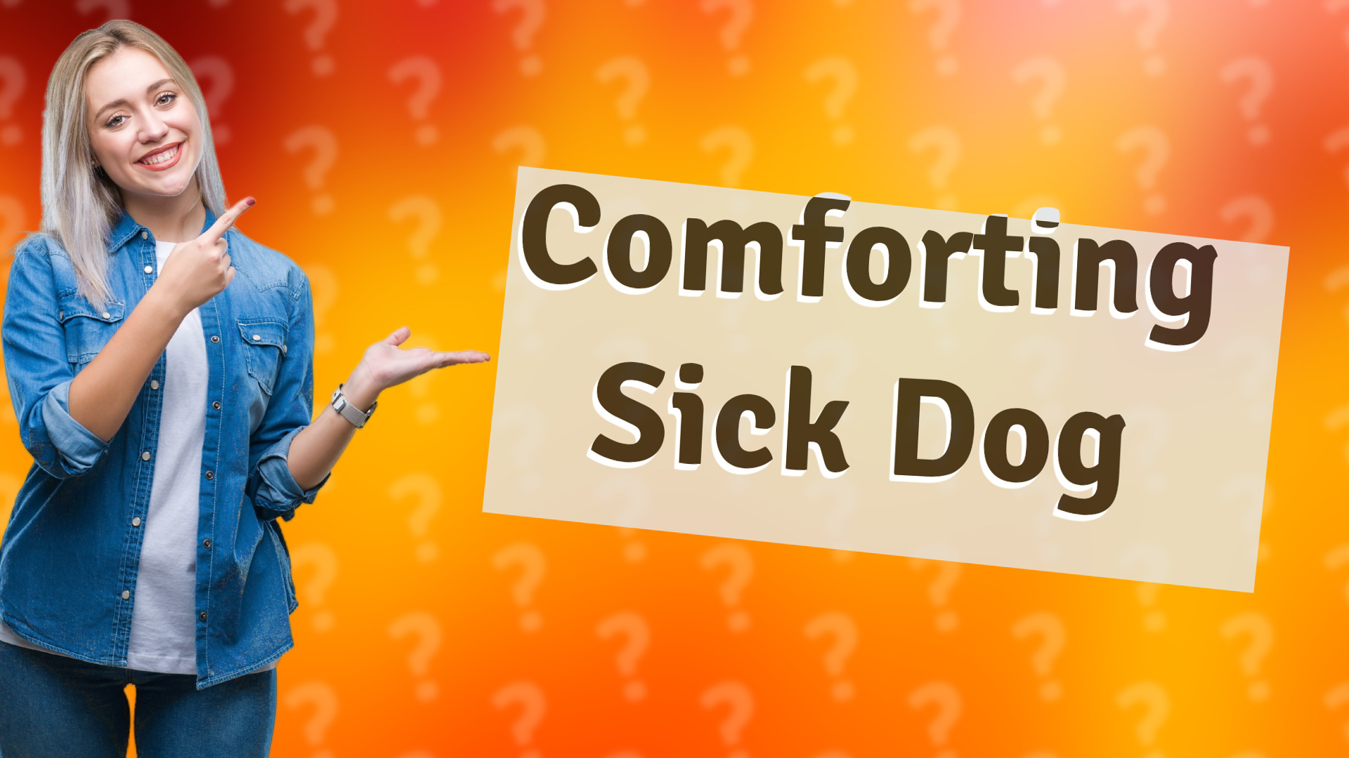 Comforting Sick Dog