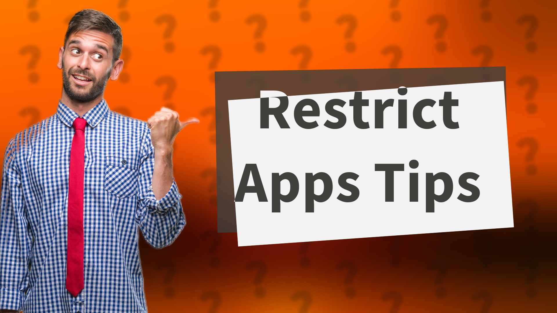 Restrict Apps Tips
