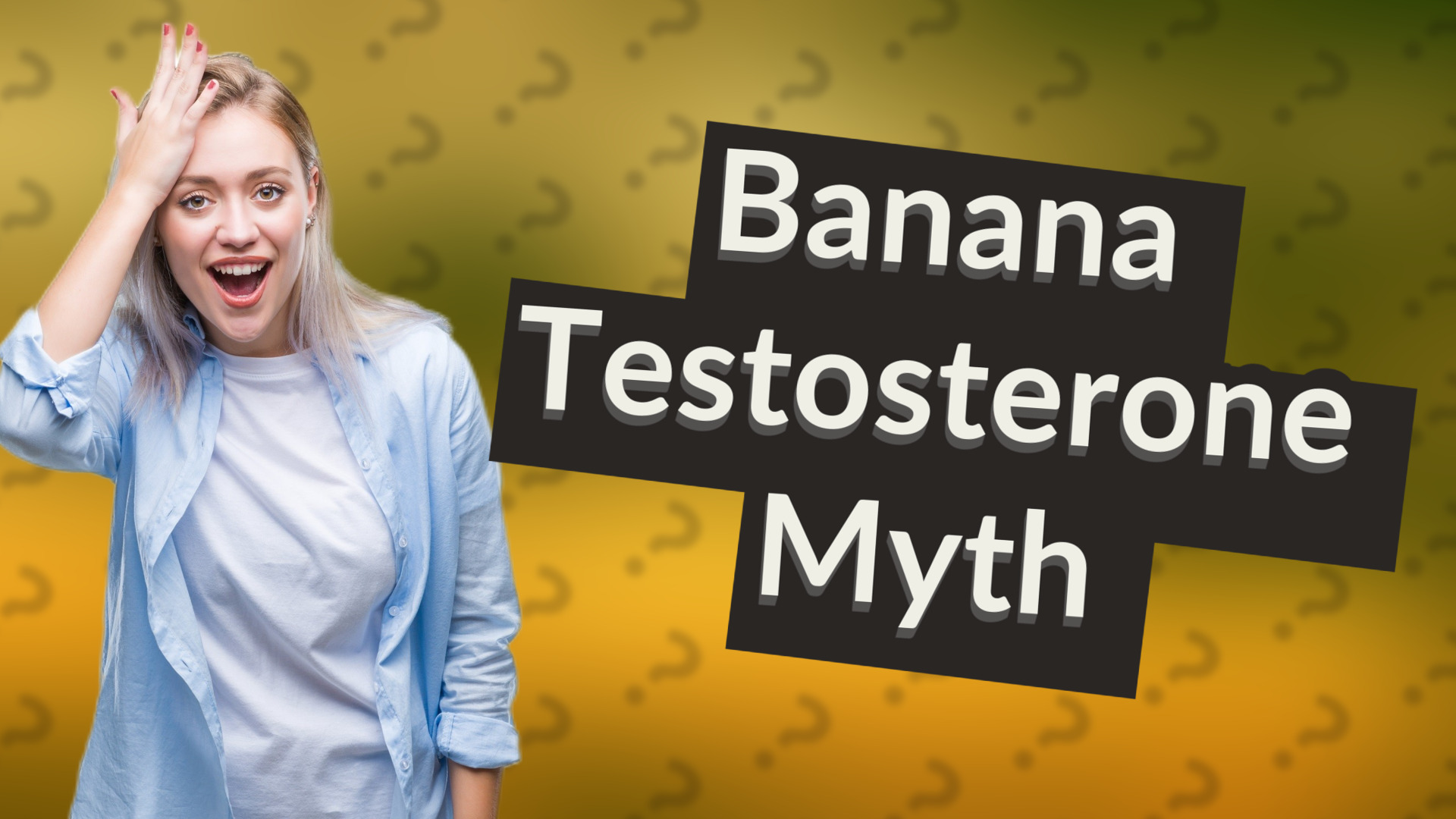 Banana Testosterone Myth