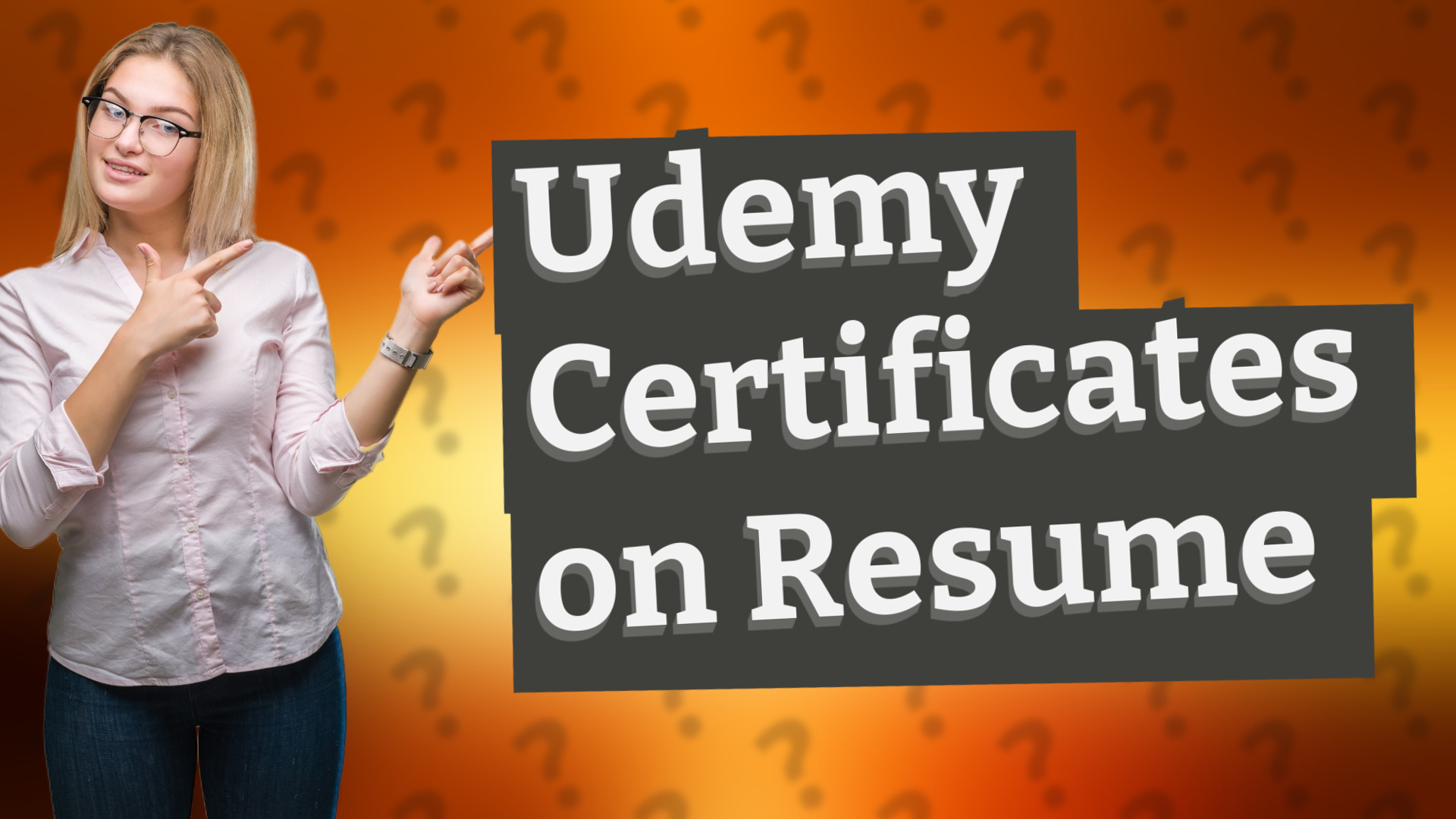 Udemy Certificates on Resume
