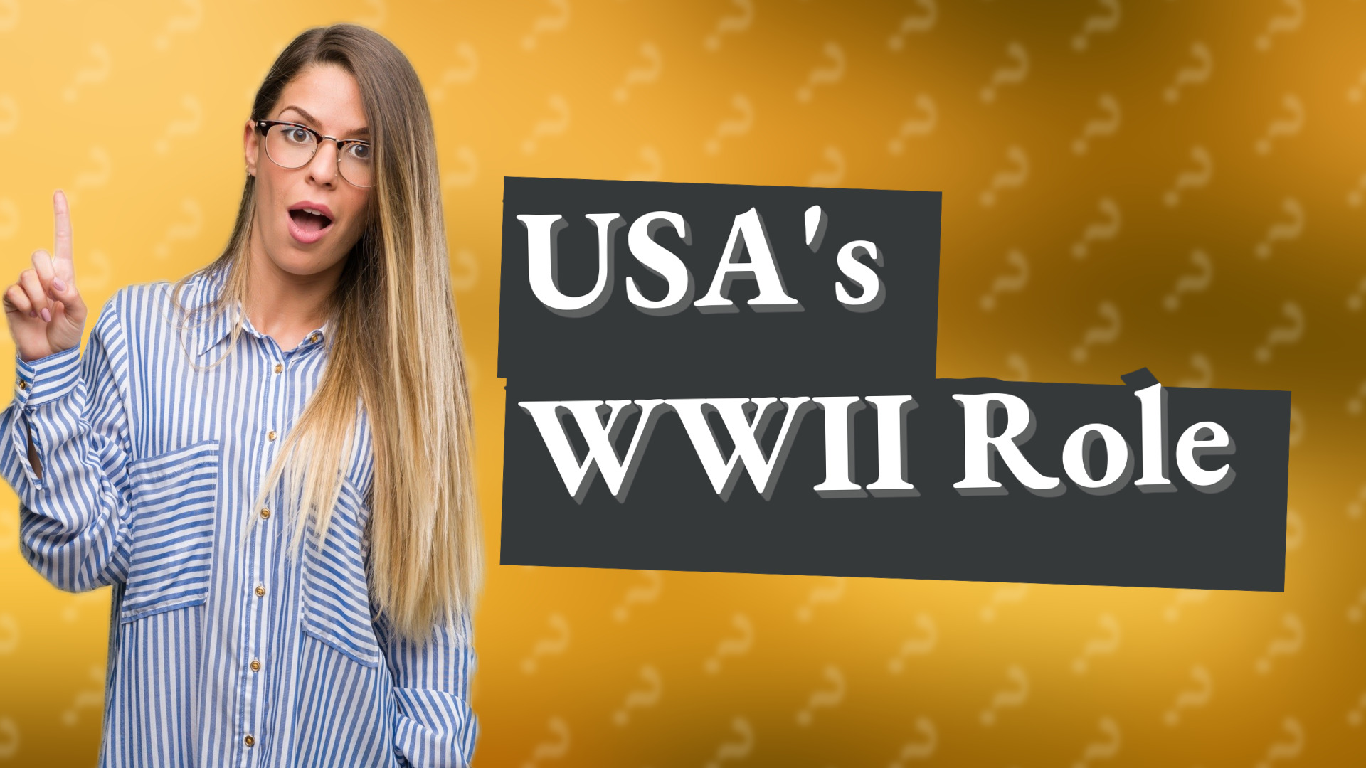 USA's WWII Role