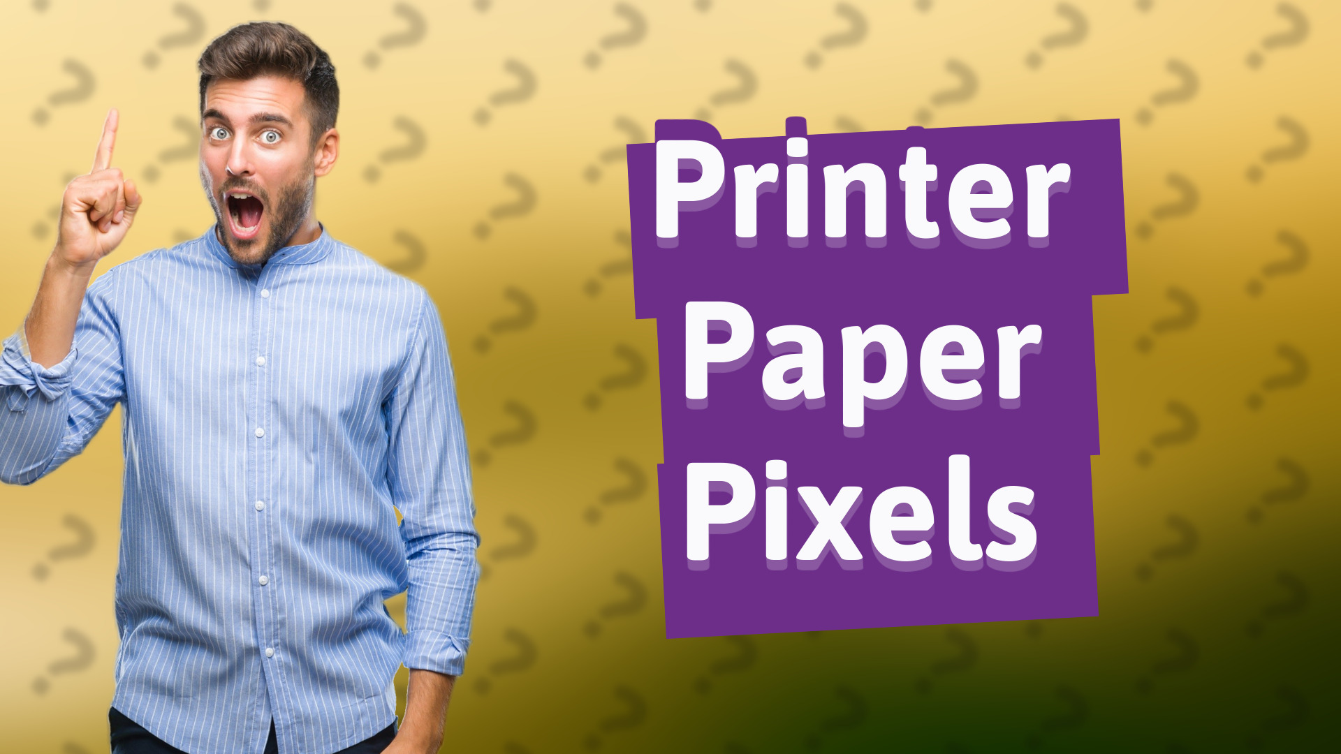 Printer Paper Pixels