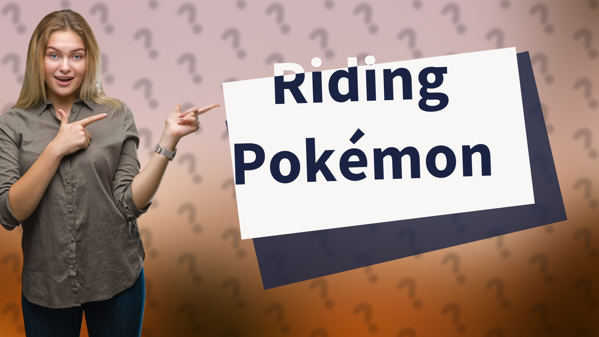 Riding Pokémon