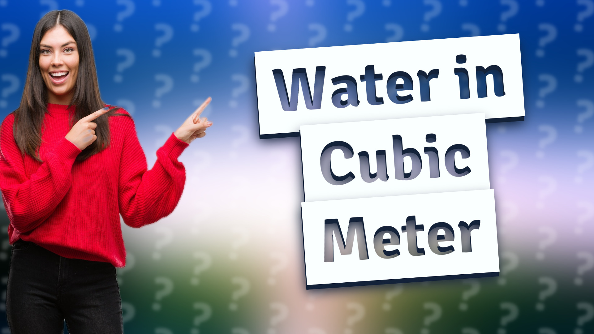 Water in Cubic Meter