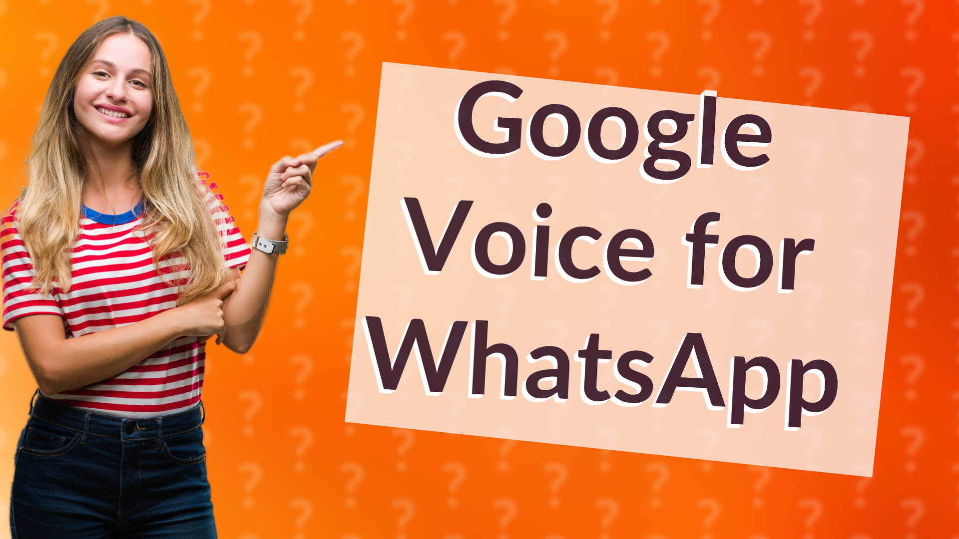 Google Voice for WhatsApp