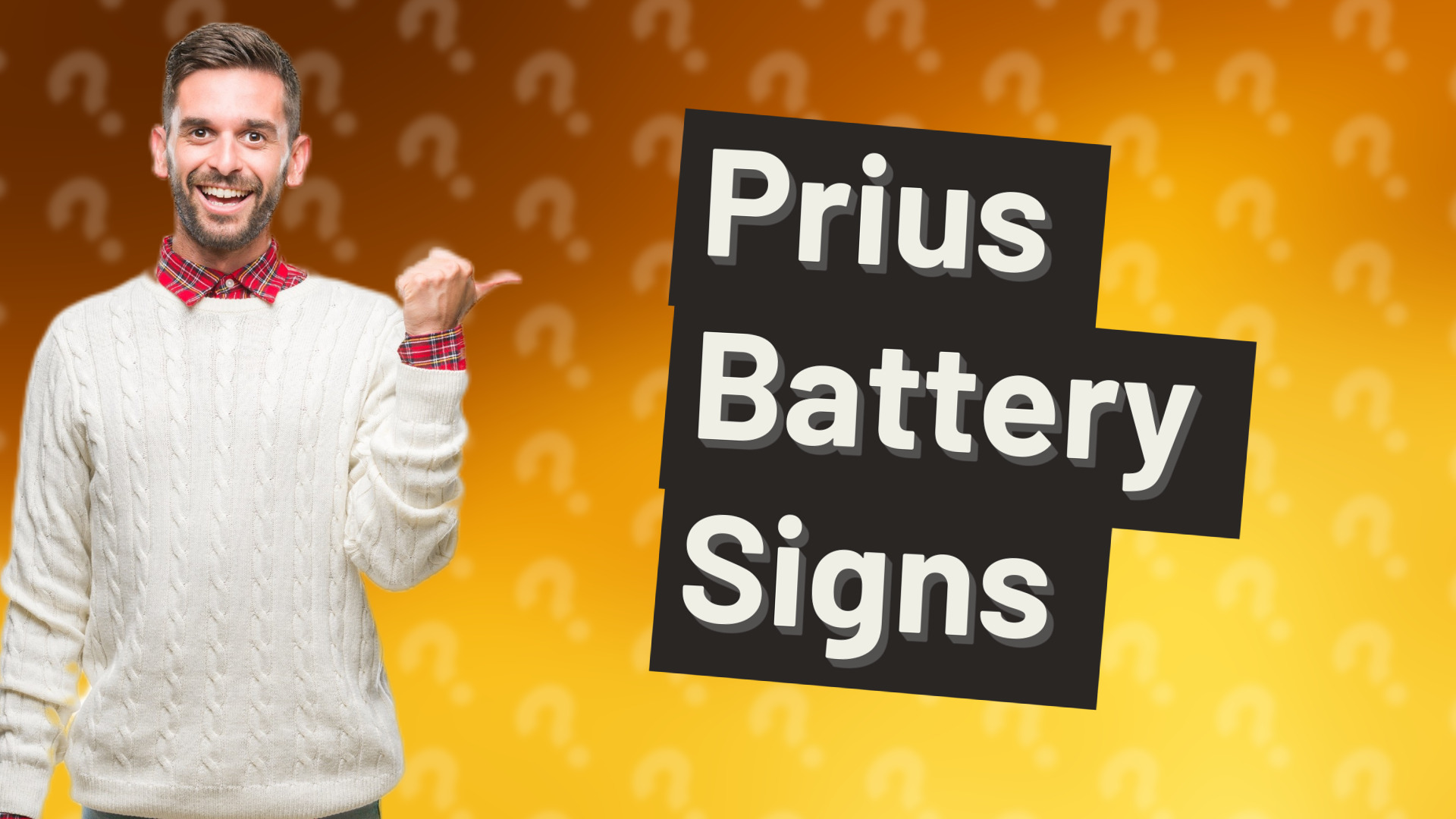 Prius Battery Signs