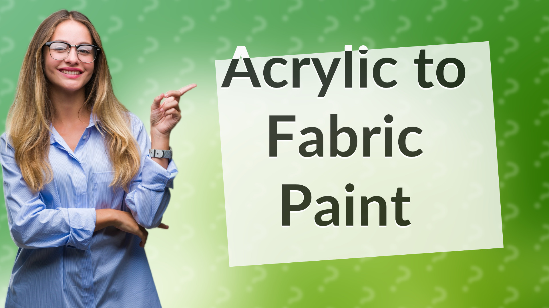 Acrylic to Fabric Paint