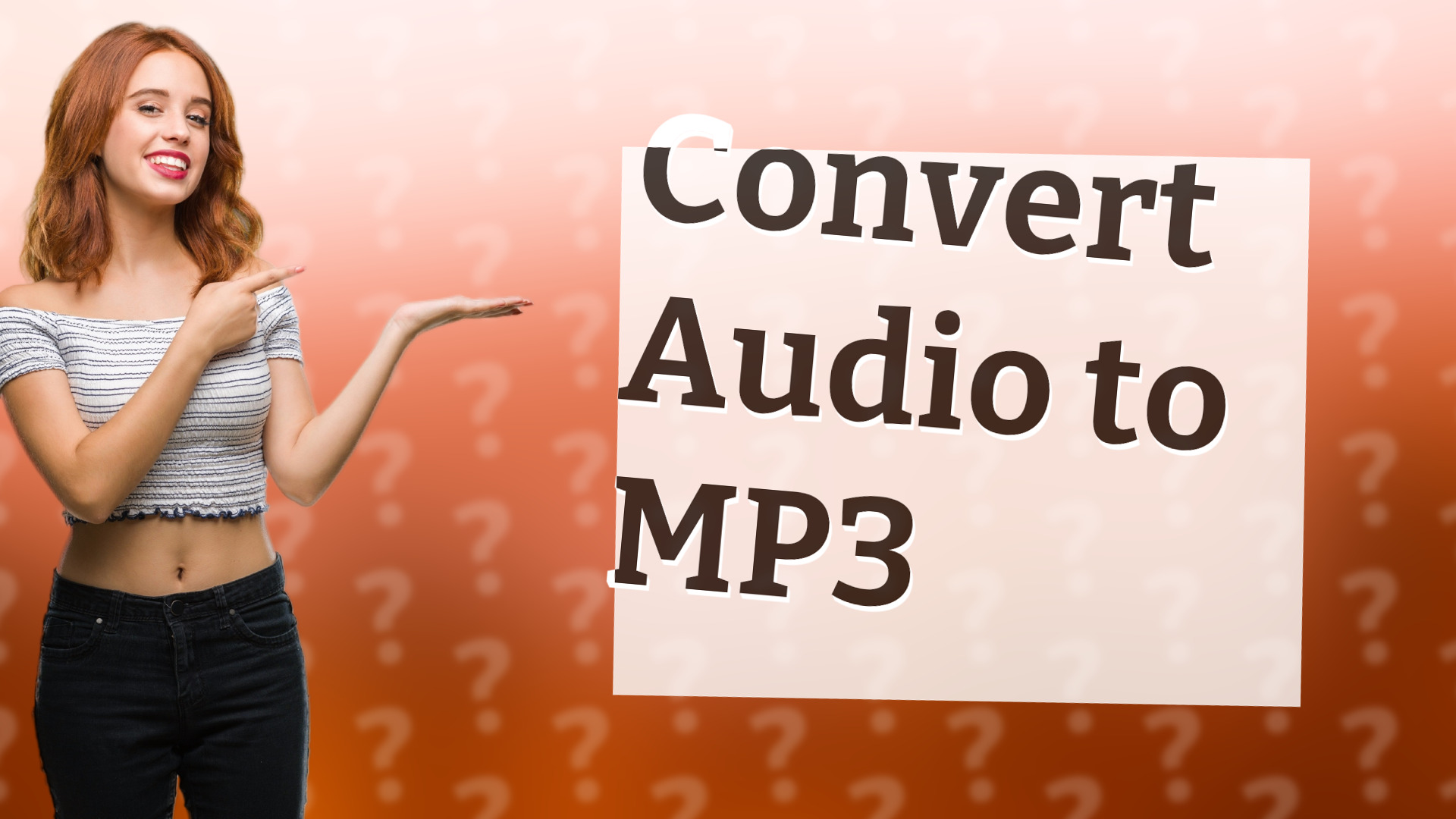 Convert Audio to MP3
