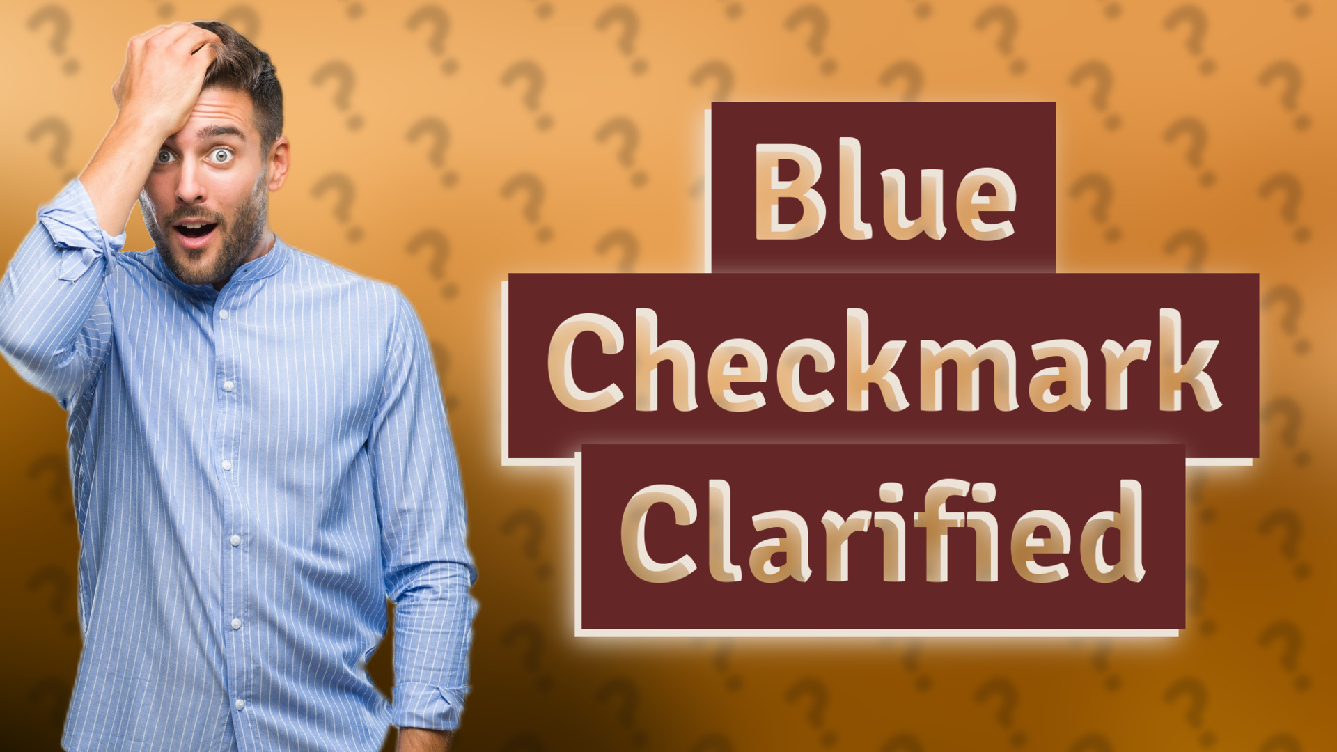 Blue Checkmark Clarified