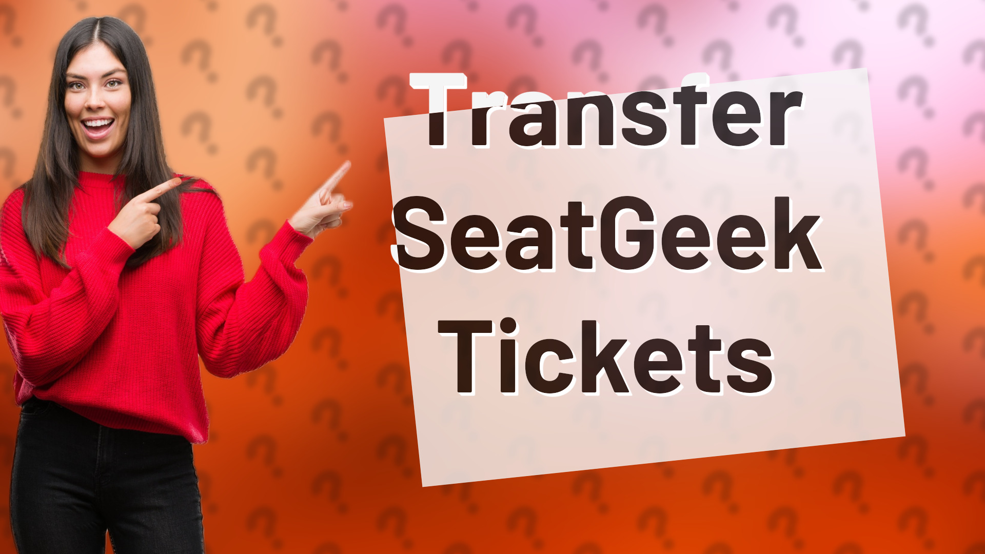 Transfer SeatGeek Tickets