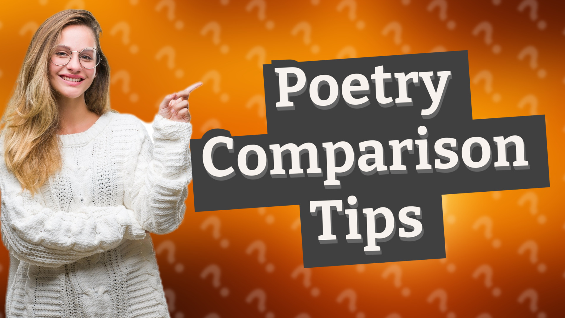 Poetry Comparison Tips