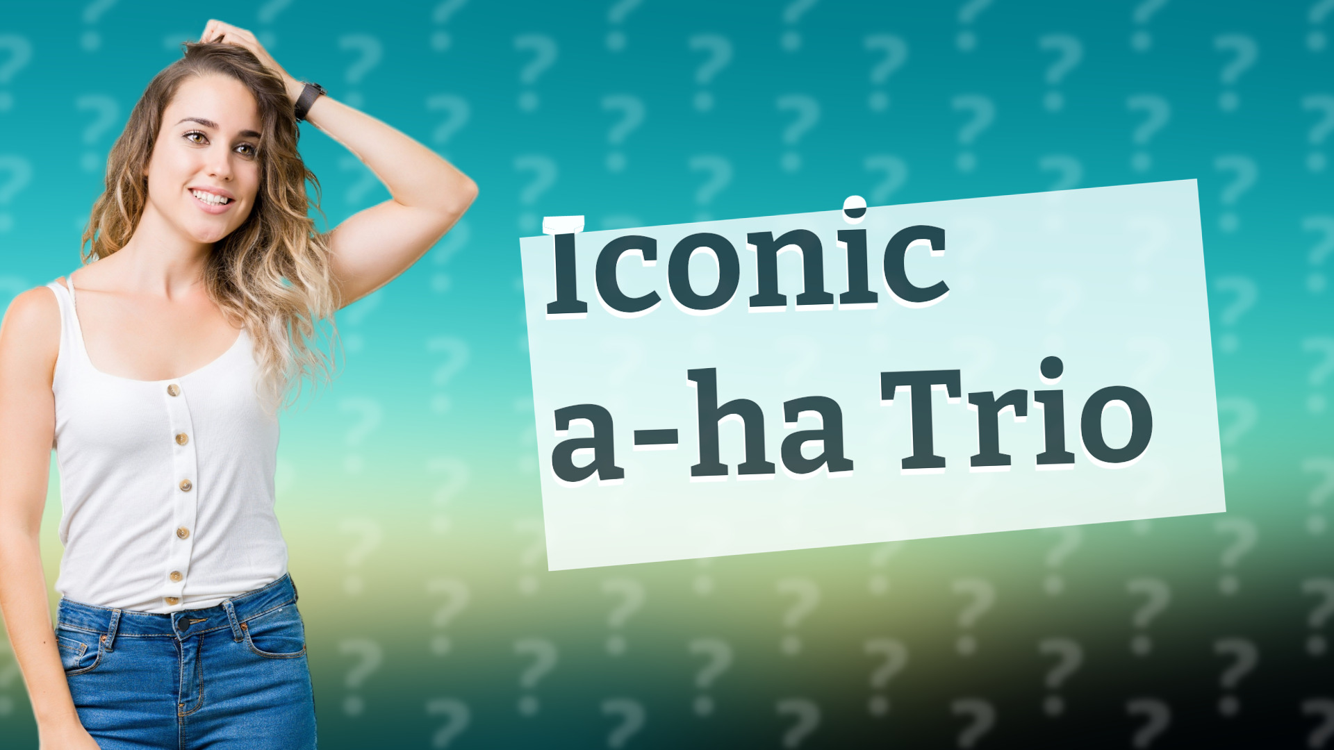Iconic a-ha Trio