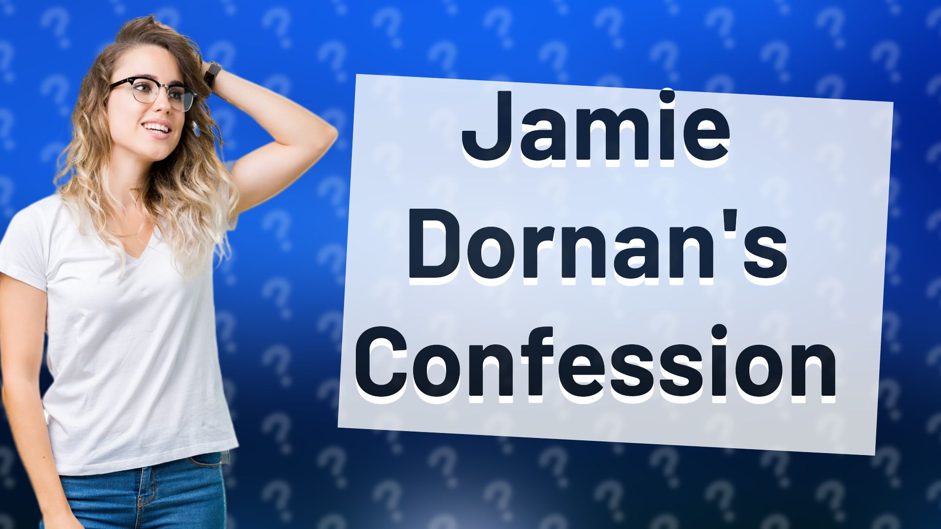 Jamie Dornan's Confession