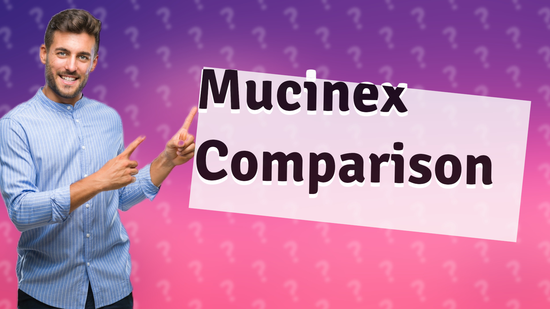 Mucinex Comparison
