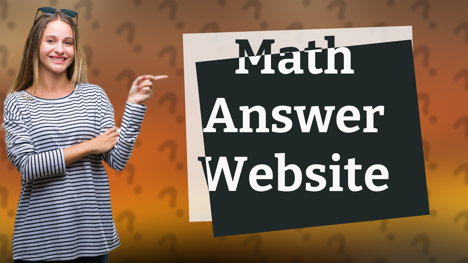 Math Answer Website