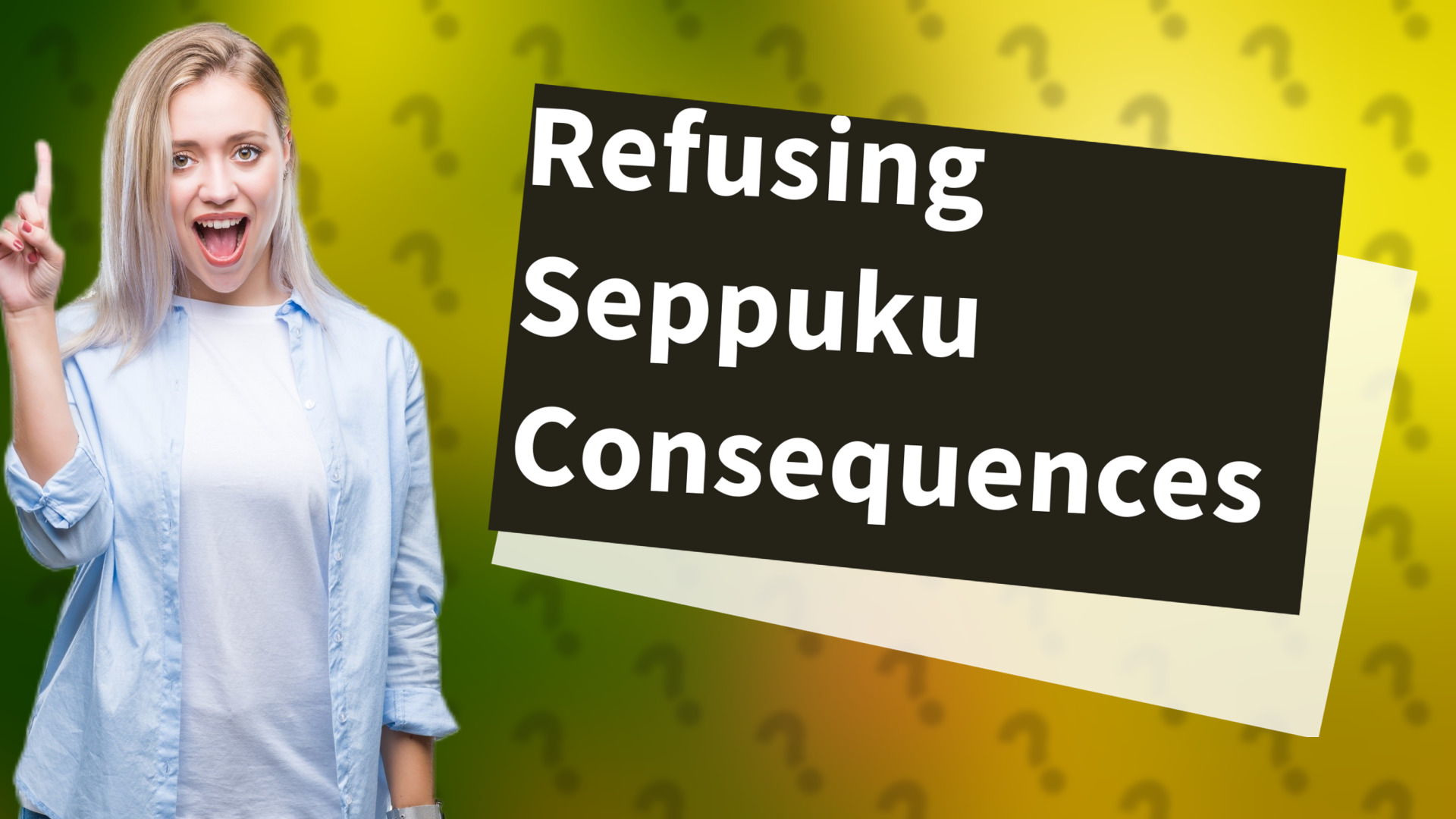 Refusing Seppuku Consequences