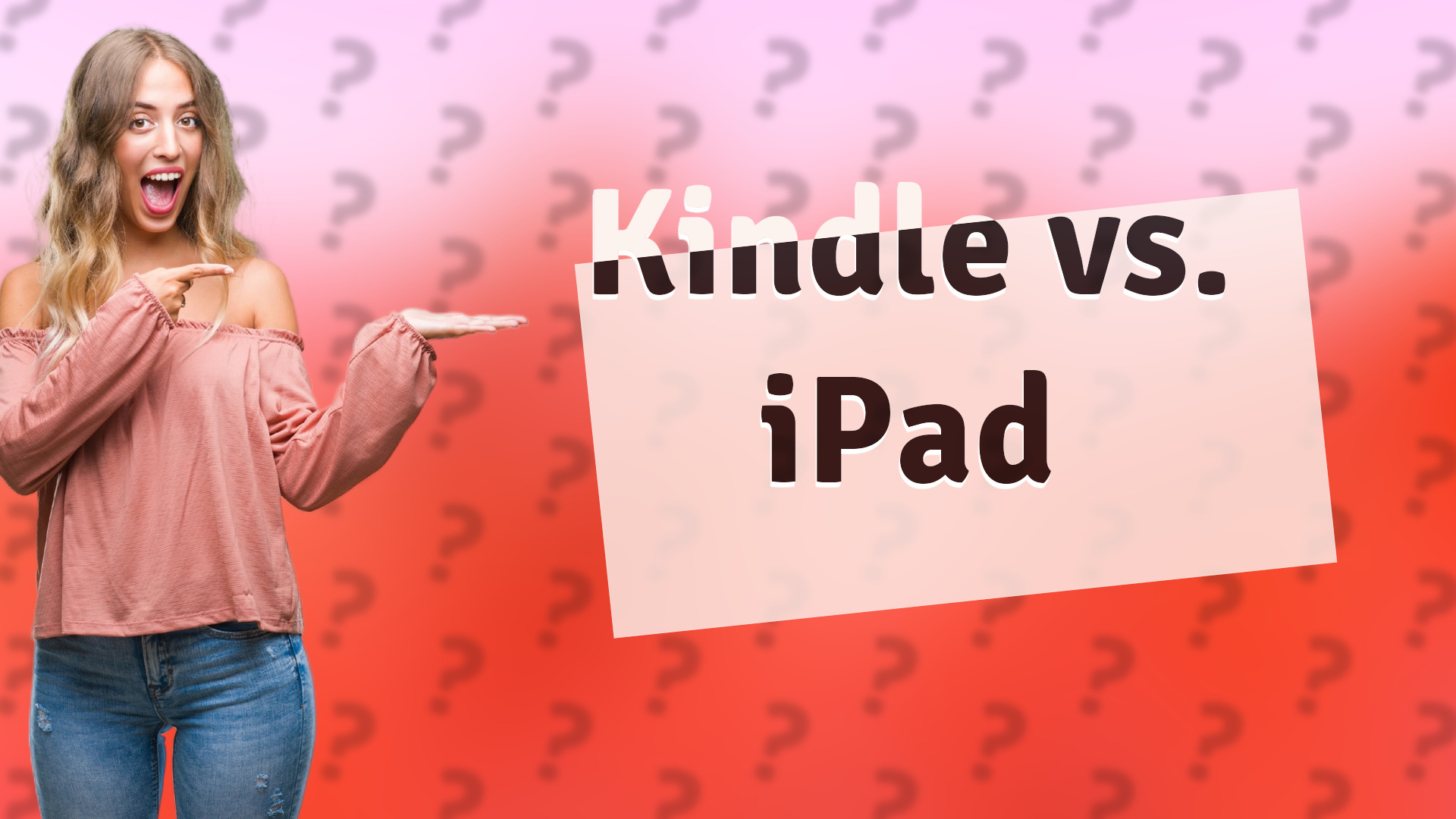 Kindle vs. iPad