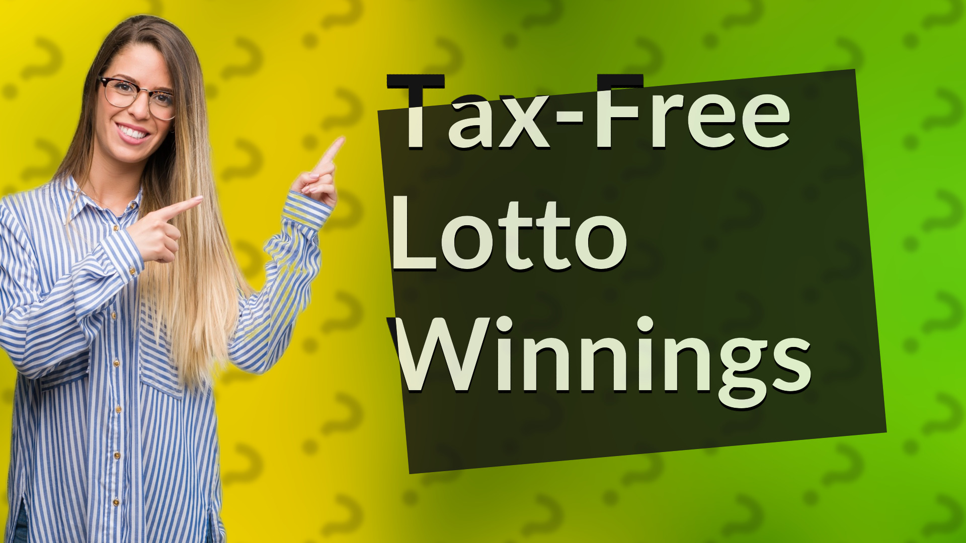 Tax-Free Lotto Winnings