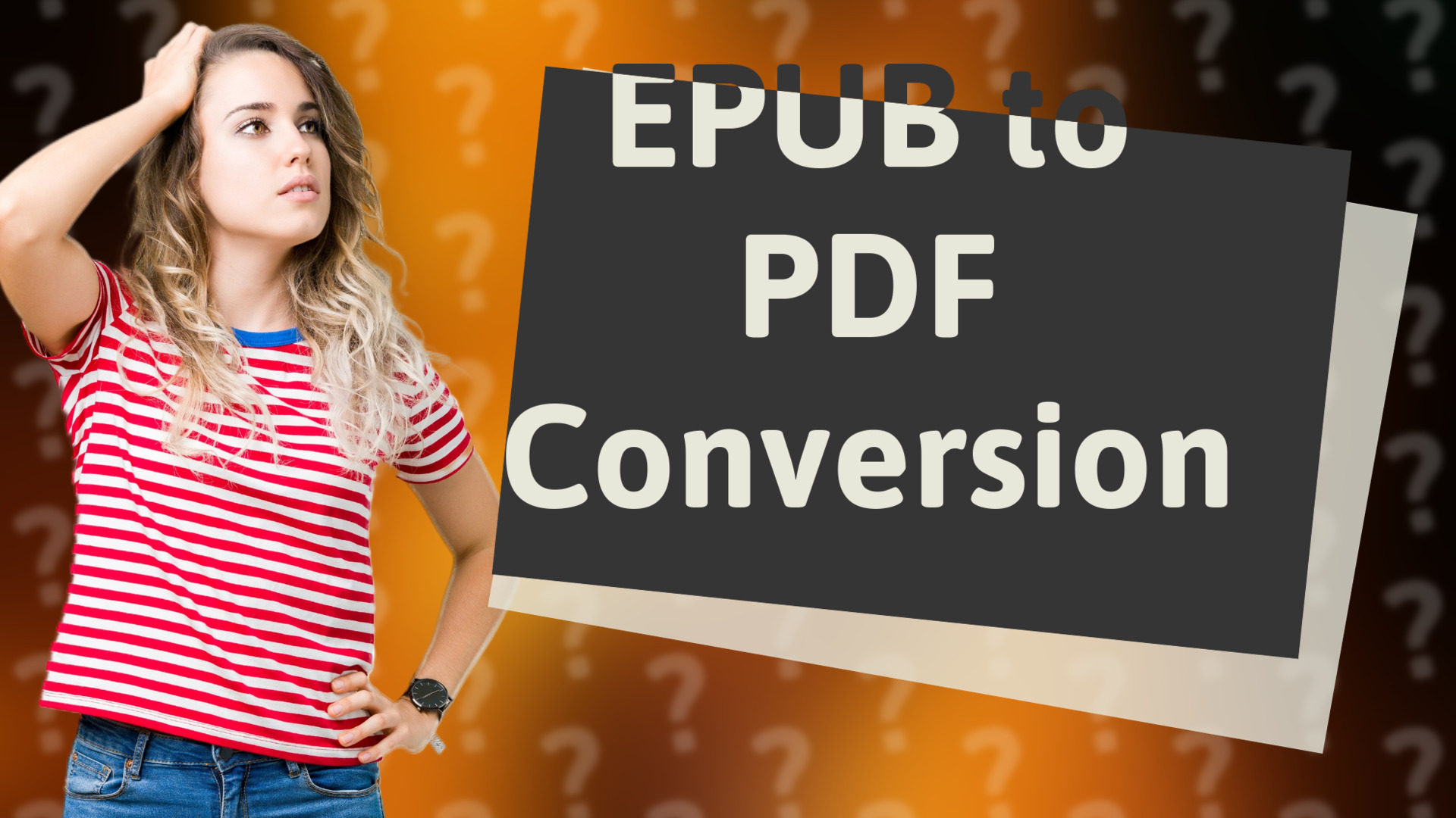 EPUB to PDF Conversion
