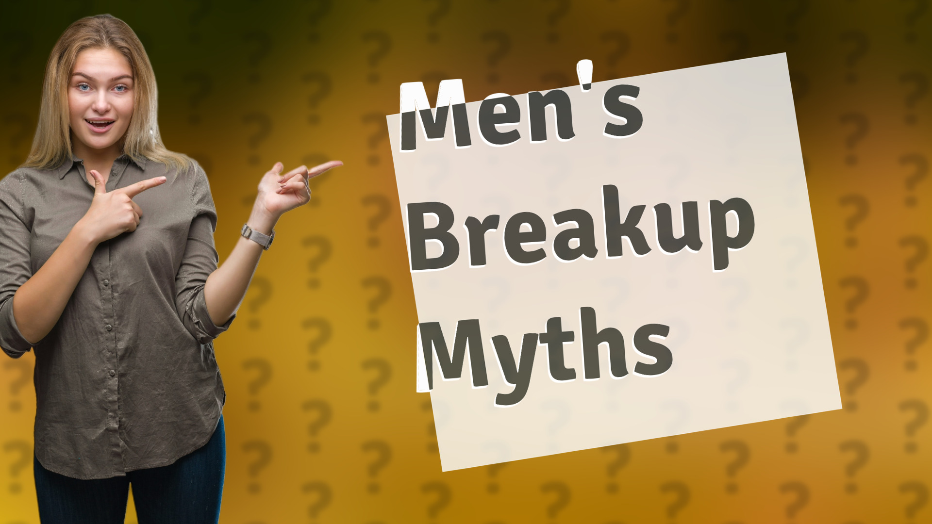 Men's Breakup Myths