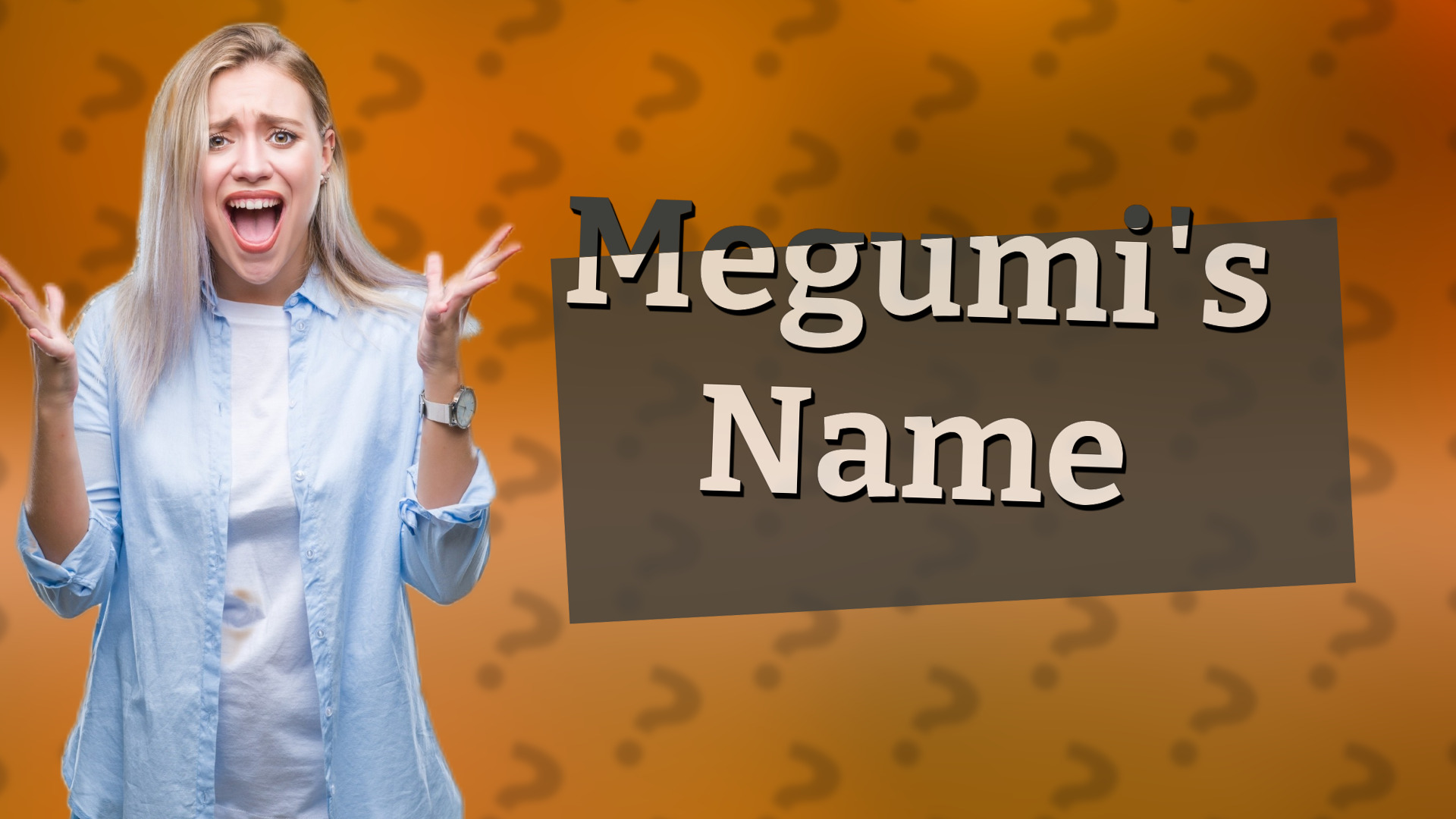 Megumi's Name