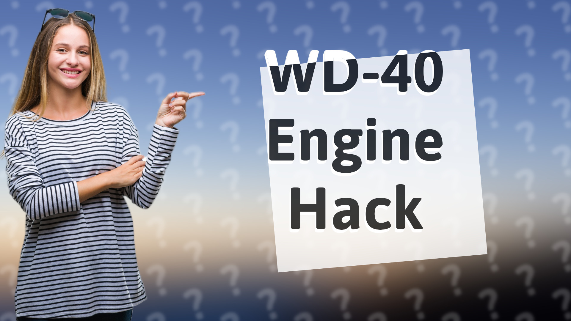WD-40 Engine Hack