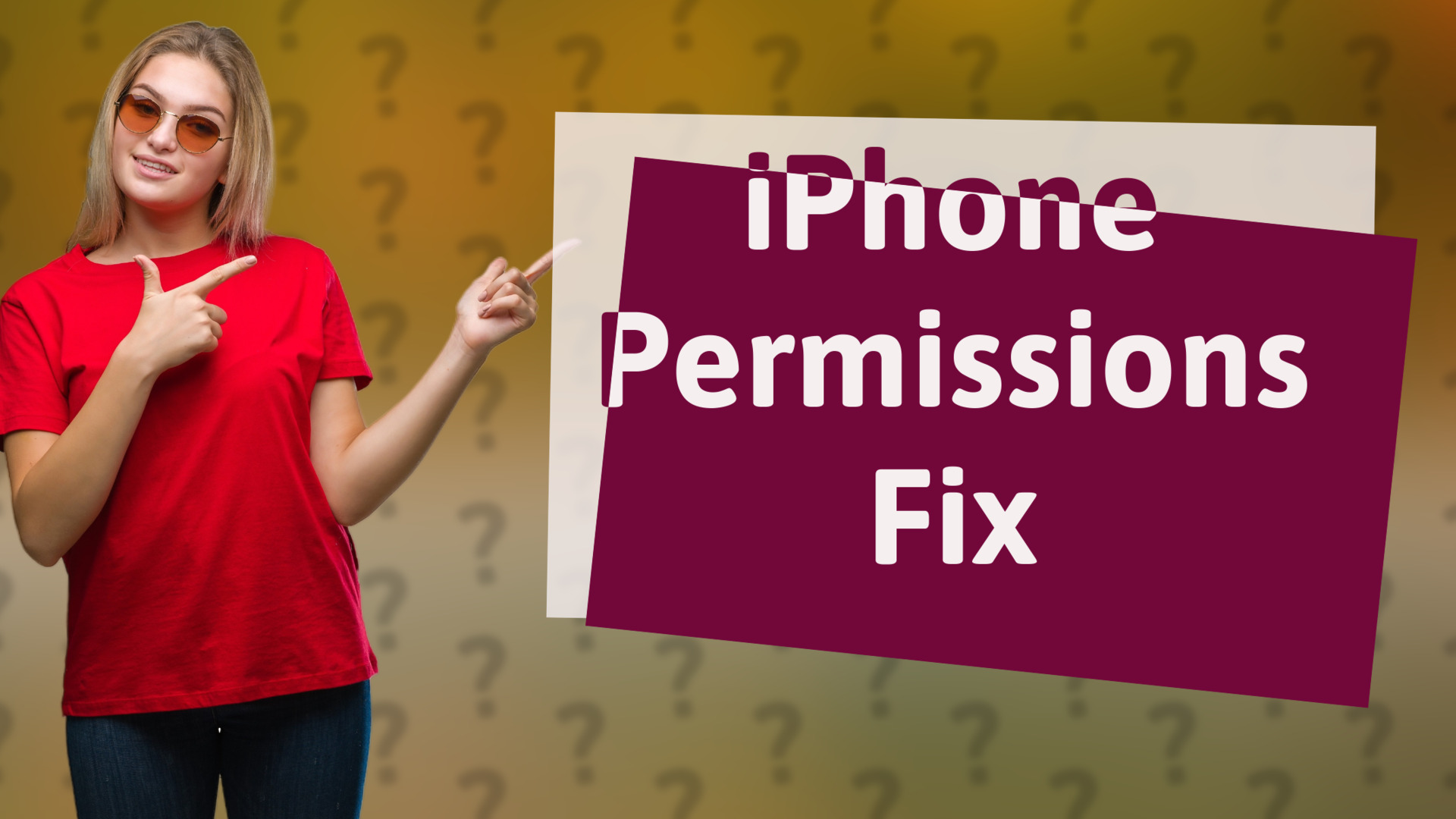 iPhone Permissions Fix