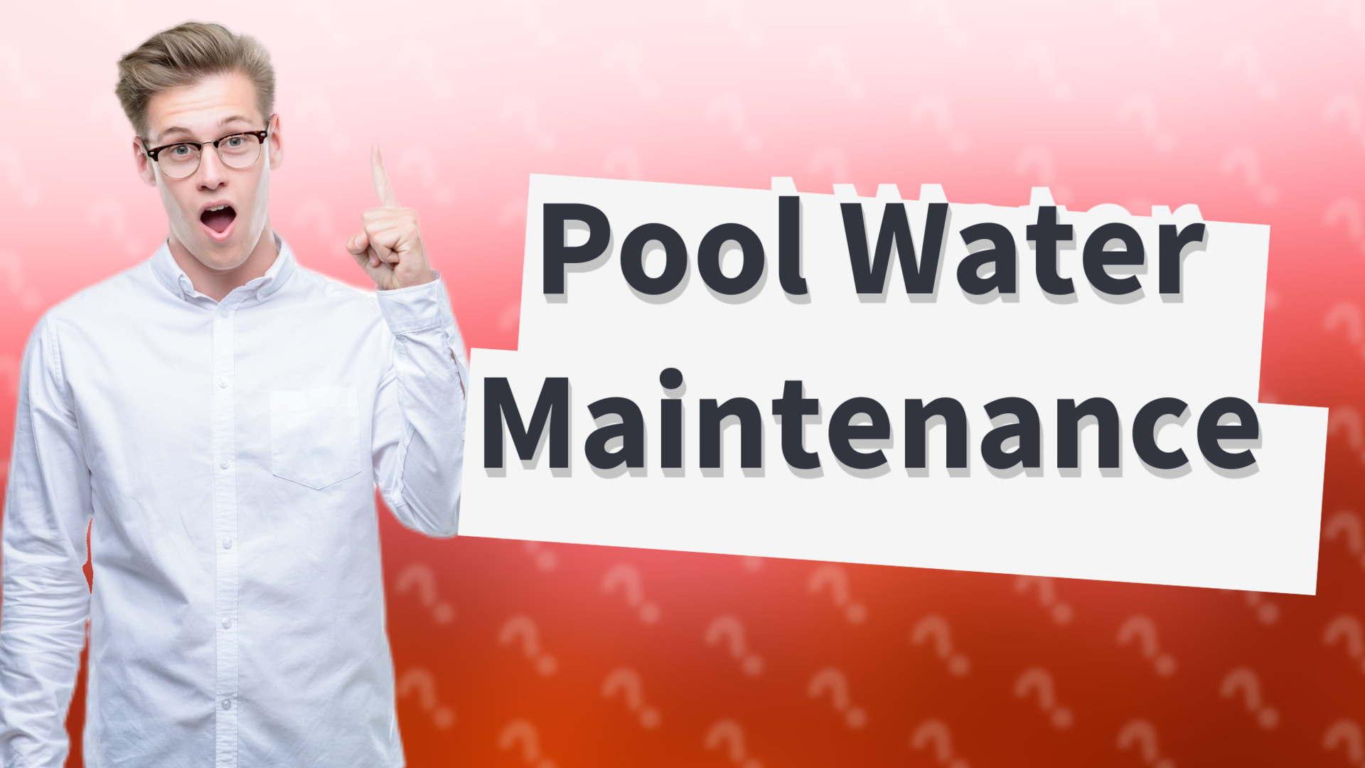 Pool Water Maintenance