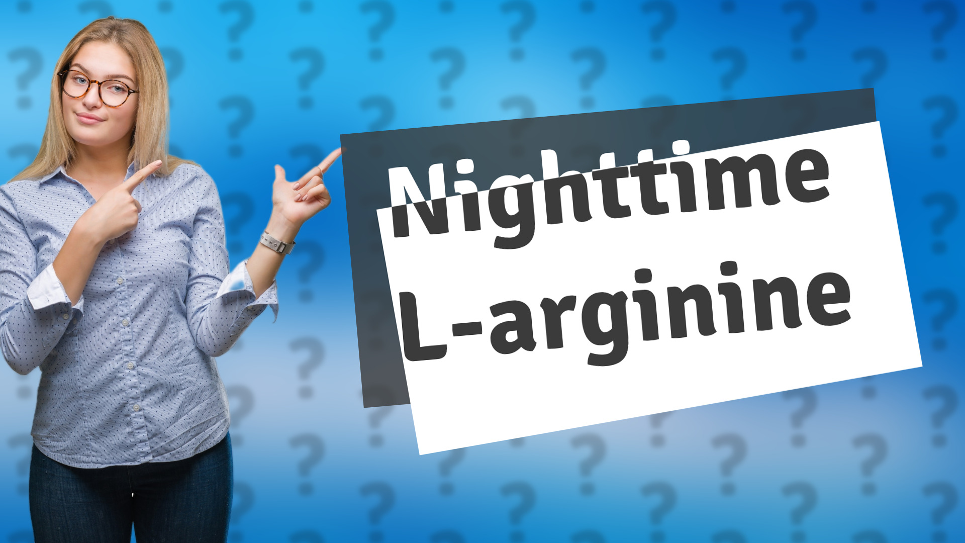 Nighttime L-arginine