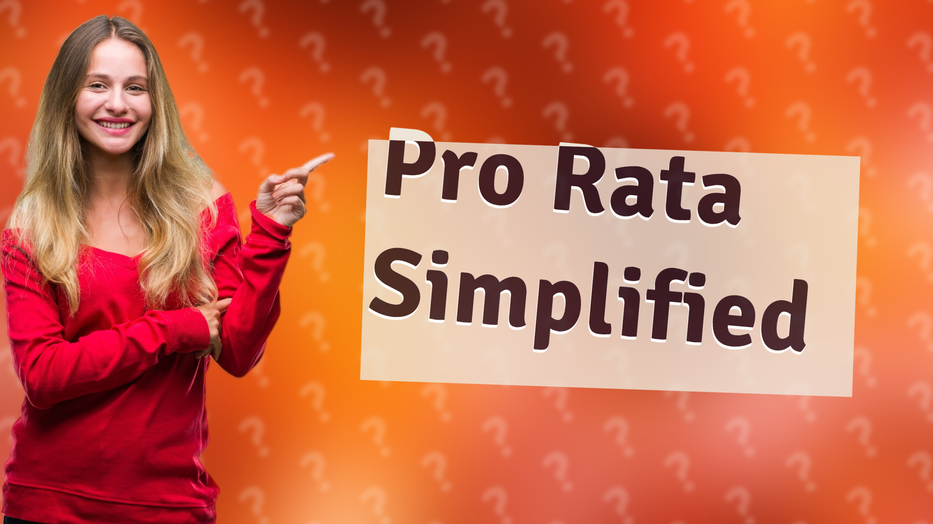Pro Rata Simplified