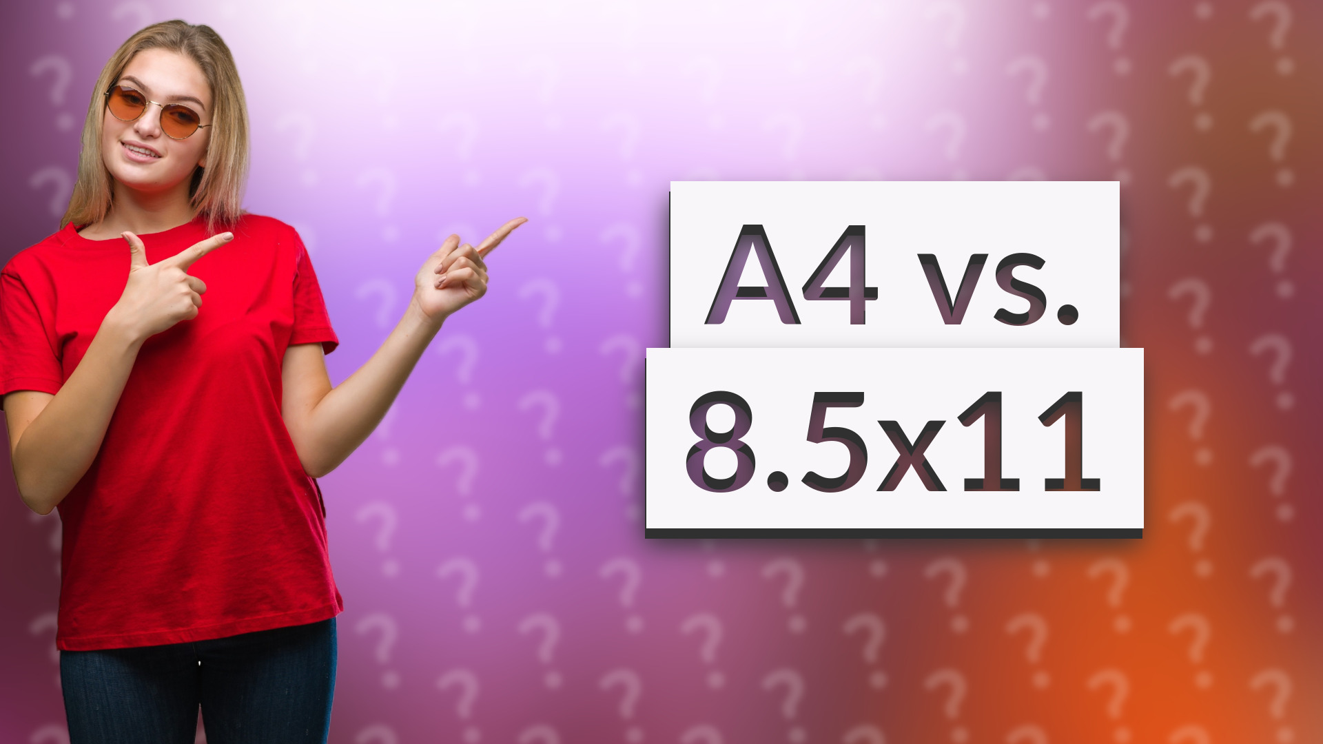 A4 vs. 8.5x11