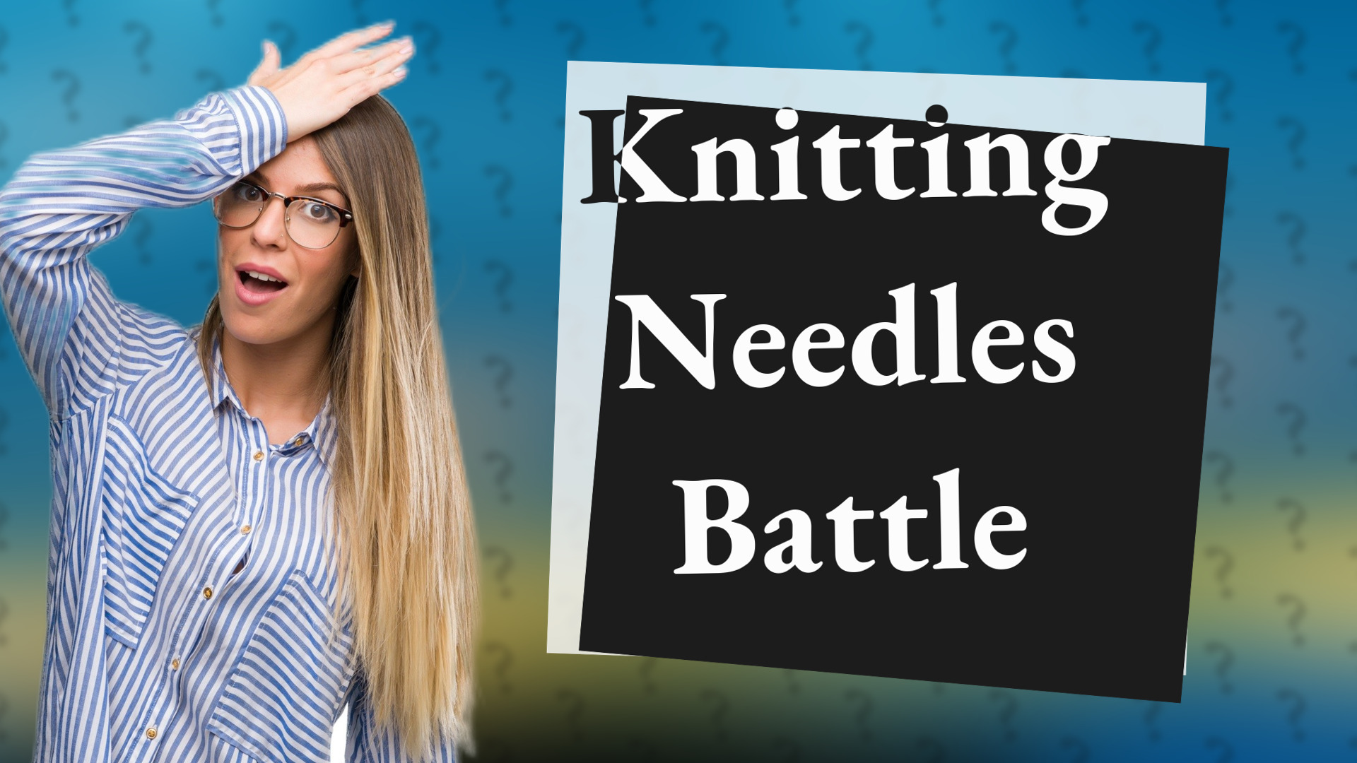 Knitting Needles Battle