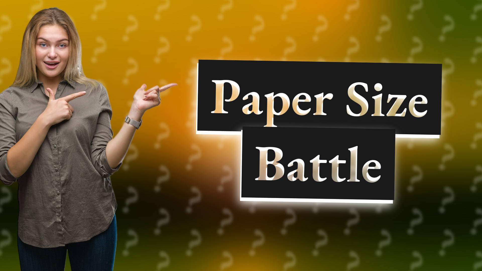 Paper Size Battle