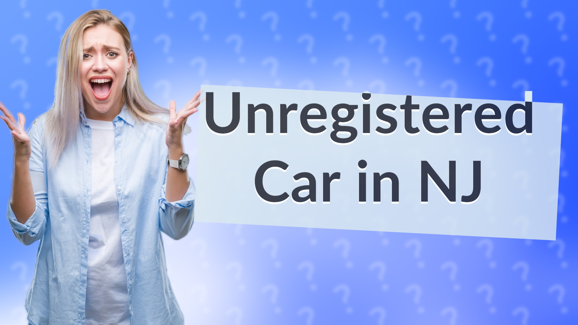 Unregistered Car in NJ