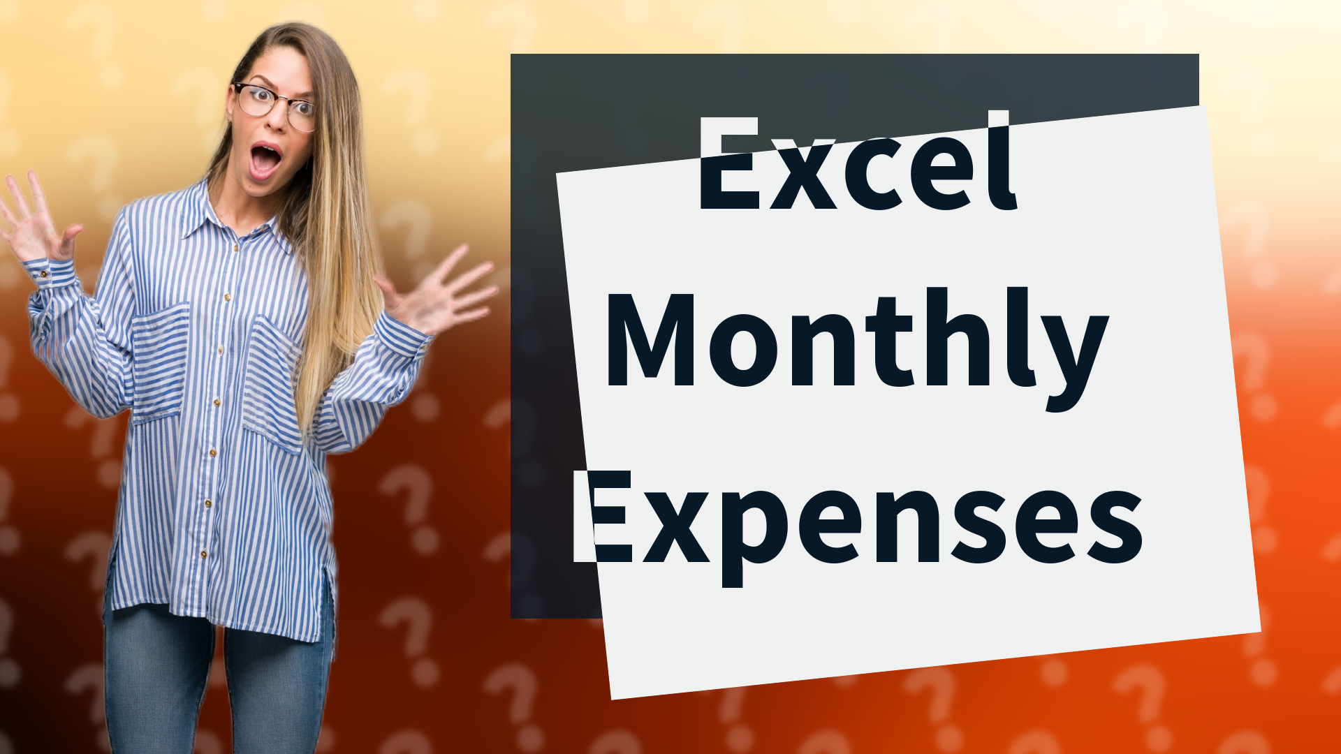 Excel Monthly Expenses