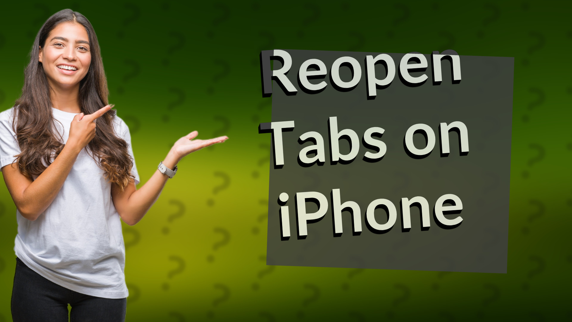 Reopen Tabs on iPhone