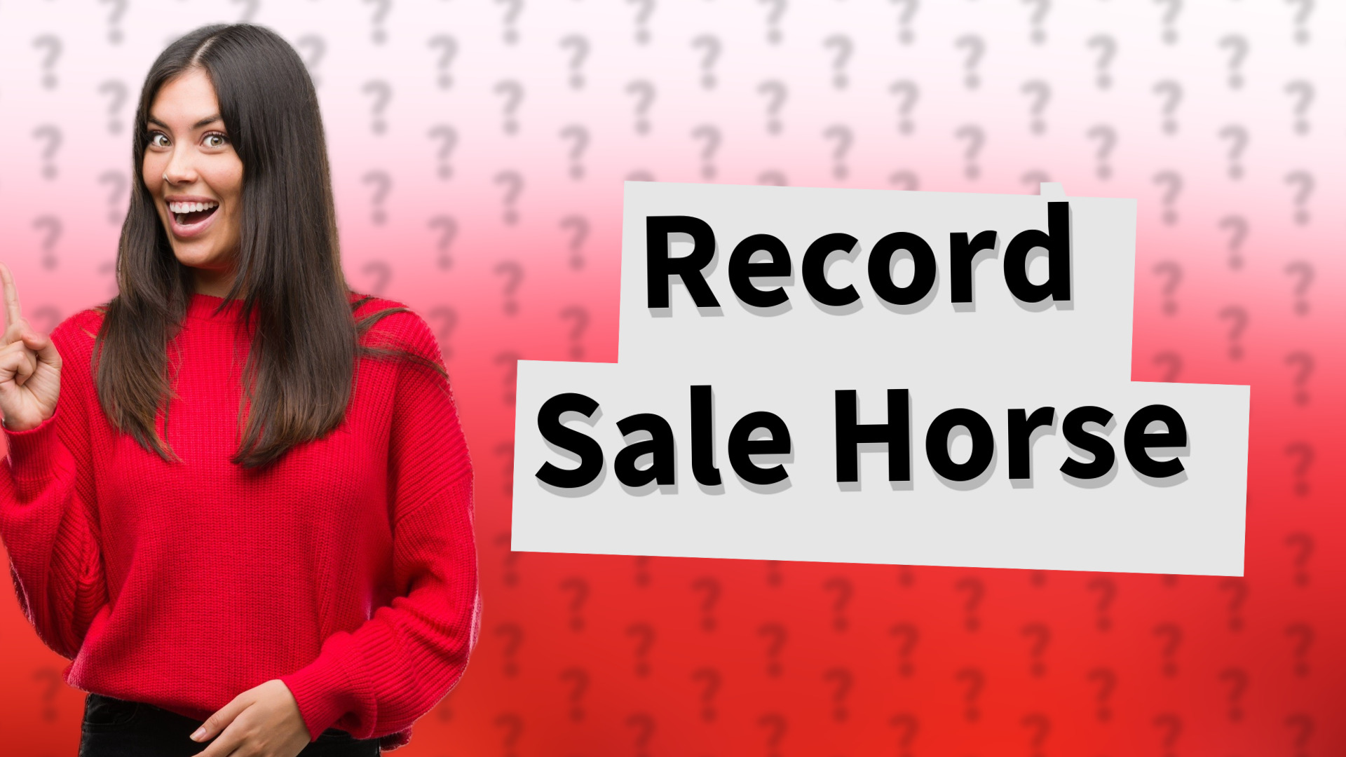 Record Sale Horse
