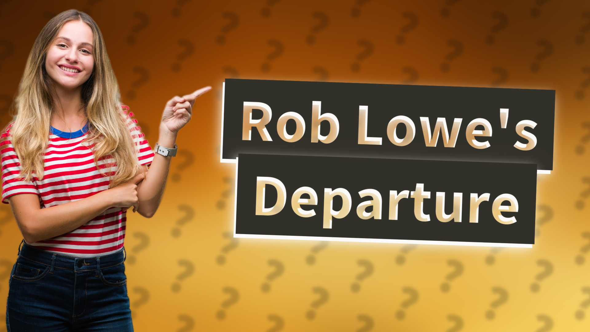 Rob Lowe's Departure
