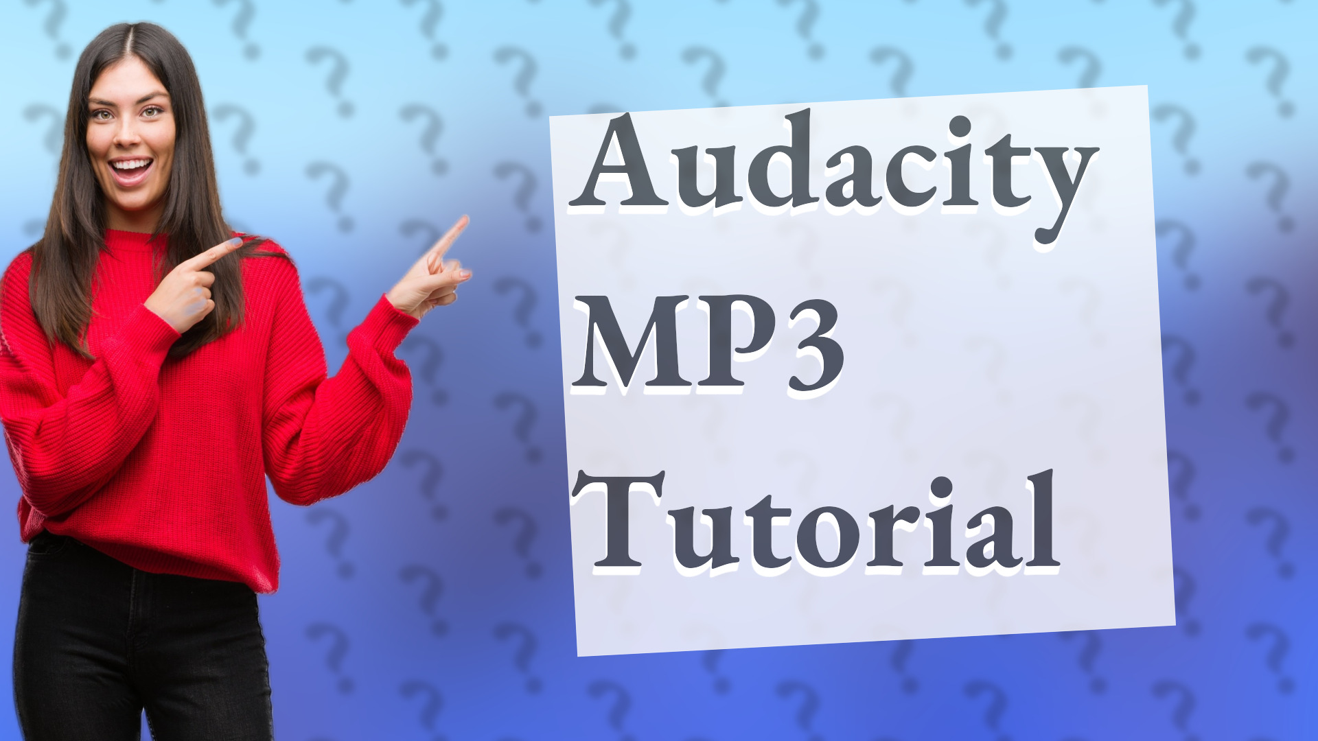 Audacity MP3 Tutorial